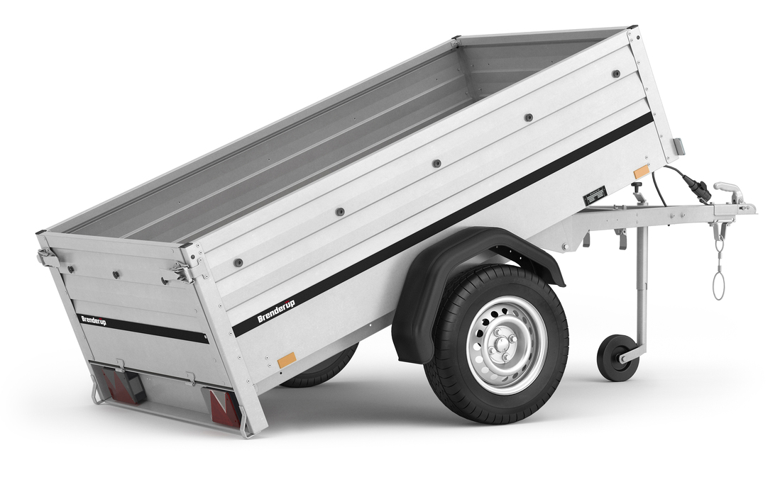 Brenderup Lågbyggd flakvagn Obromsad Serie 1000 205L 750 kg - 4