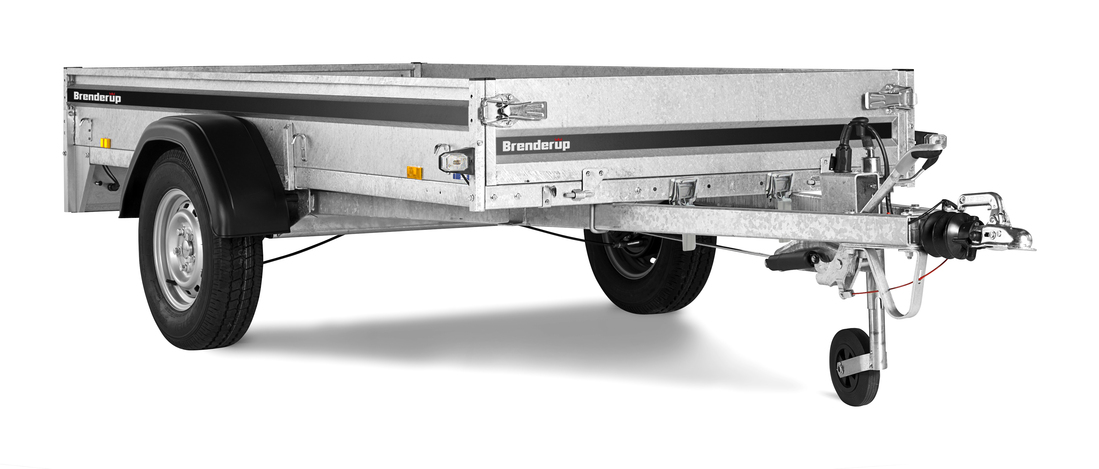 Brenderup Lågbyggd flakvagn Serie LM Bromsad 1250 kg