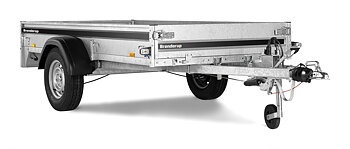 Brenderup Lågbyggd flakvagn Serie LM Bromsad 1250 kg
