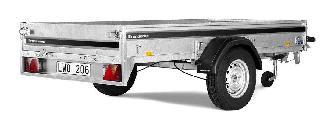 Brenderup Lågbyggd flakvagn Serie LM Bromsad 1250 kg - 3