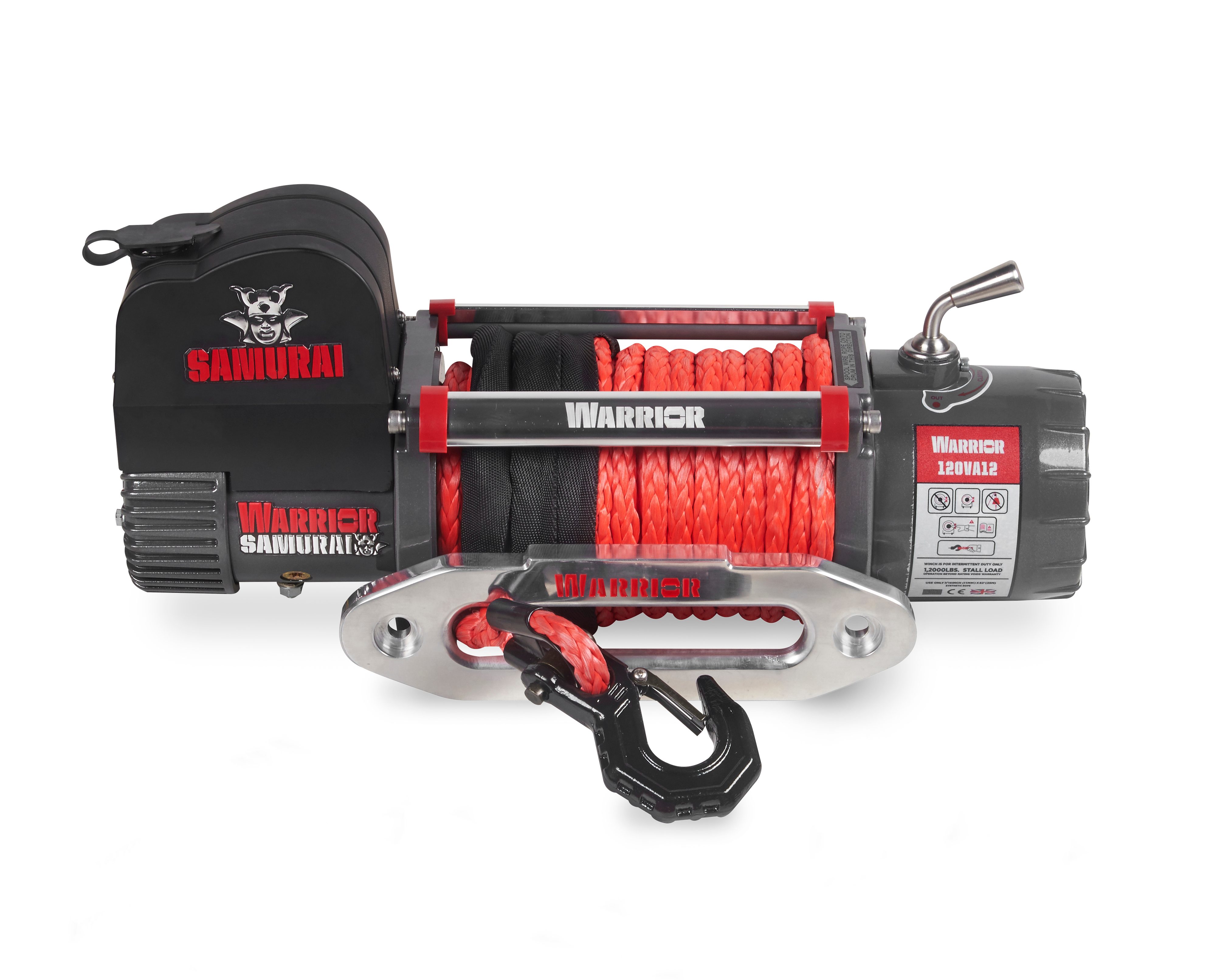 Vinsch Warrior Winches Samurai 12000 - Armortek syntetvajer 24V - 2