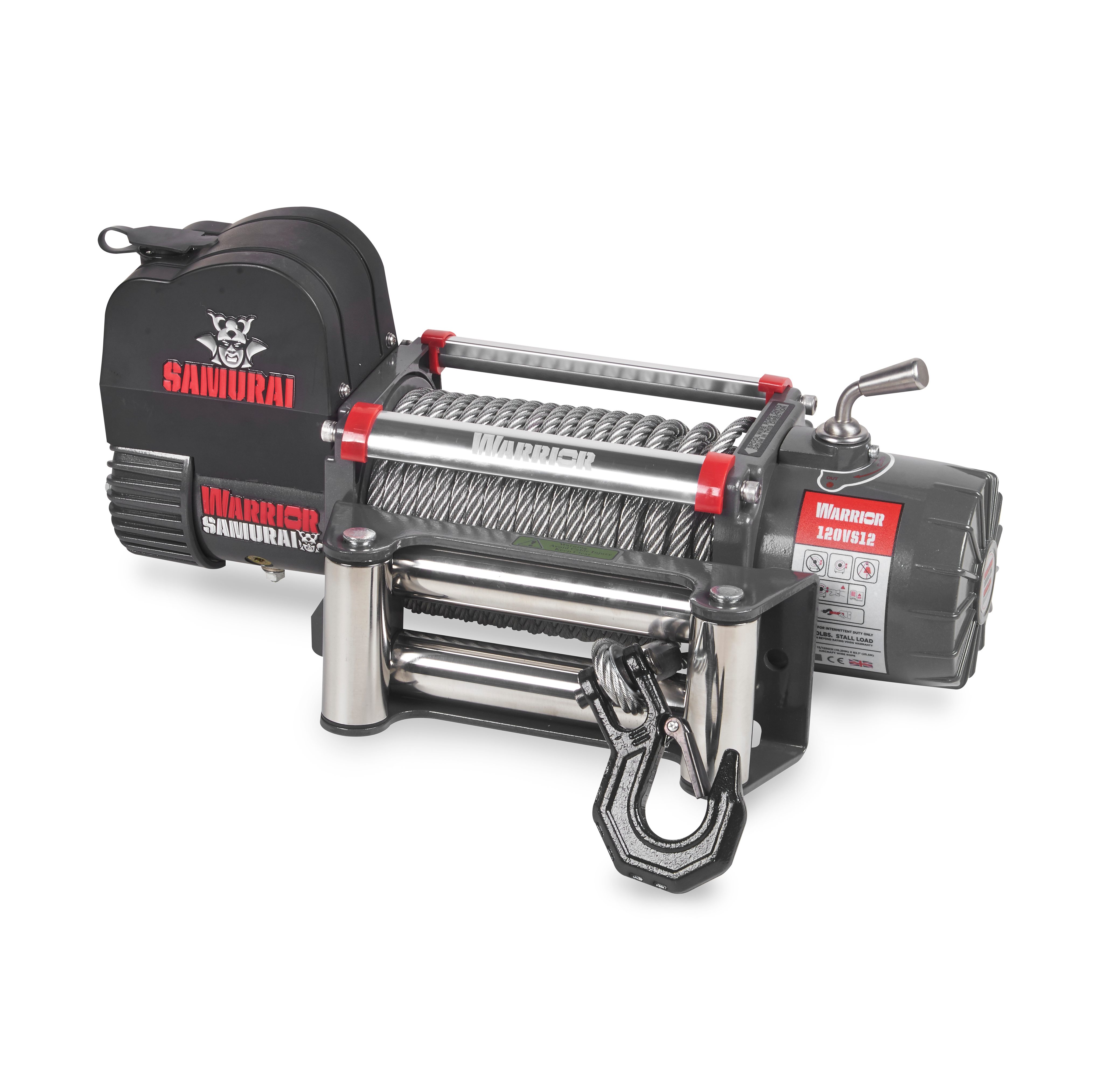 Vinsch Warrior Winches Samurai 12000 - Stålvajer 12V - 4
