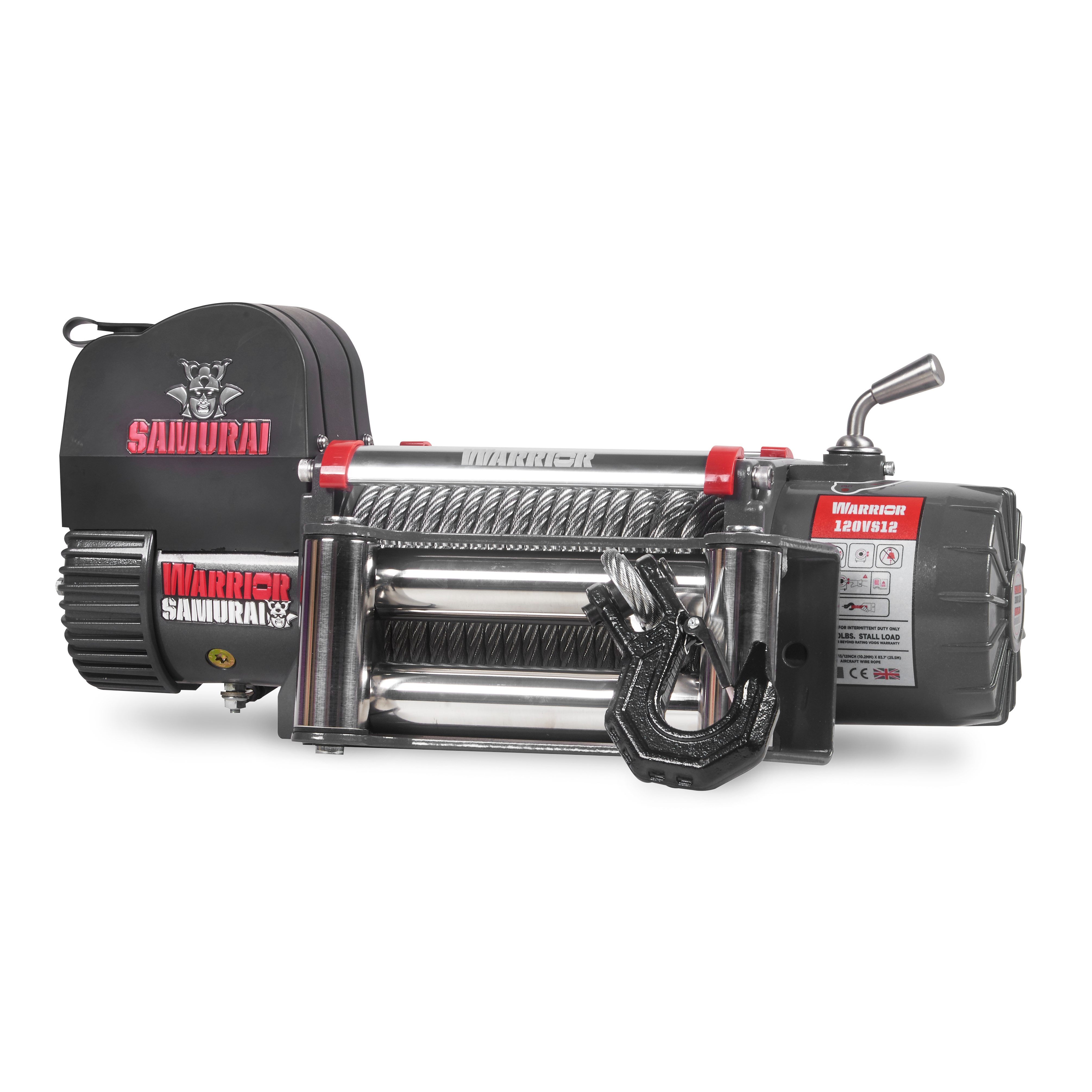 Vinsch Warrior Winches Samurai 12000 - Stålvajer 24V - 5