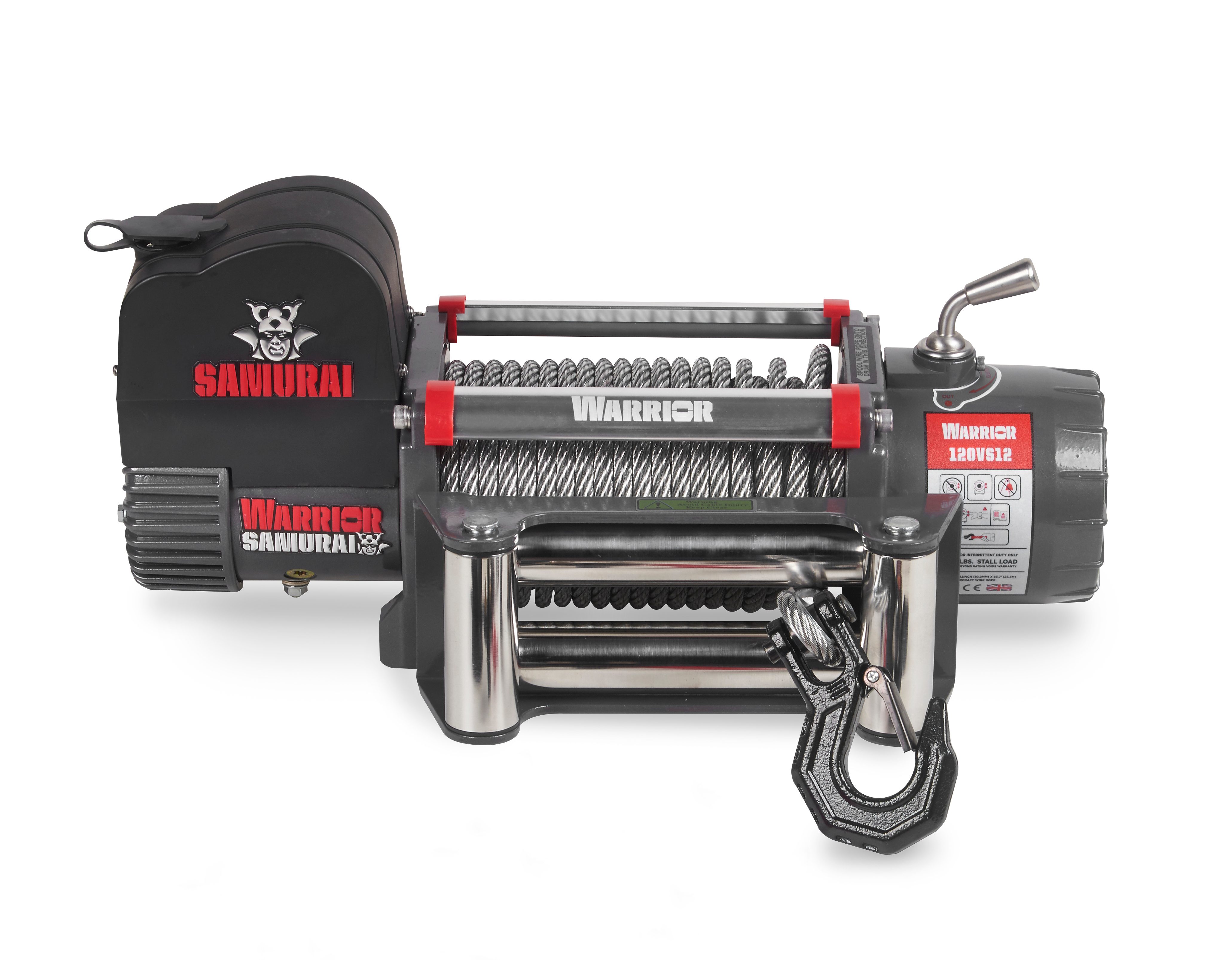 Vinsch Warrior Winches Samurai 12000 - Stålvajer 24V - 2