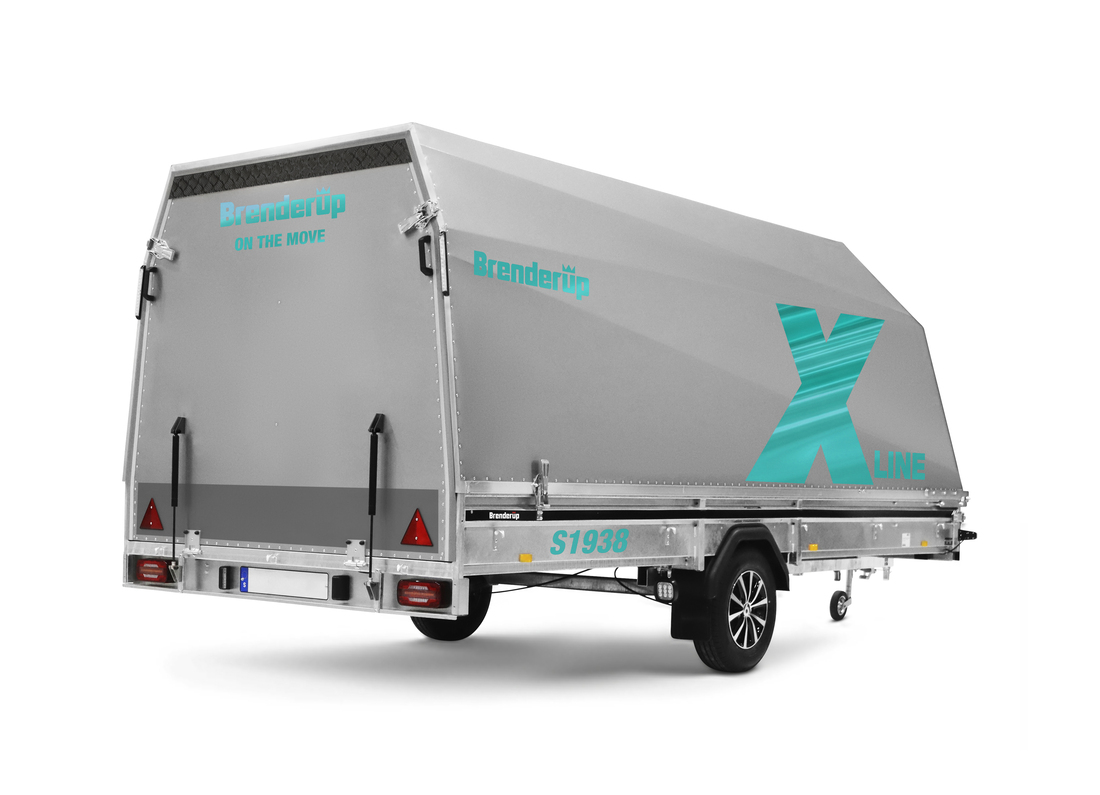 Brenderup Snöskotersläp X-line Silver Frostbite Inline 380L 1240 kg - 5