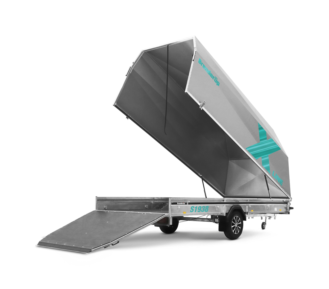Brenderup Snöskotersläp X-line Silver Frostbite Inline 380L 1240 kg - 3