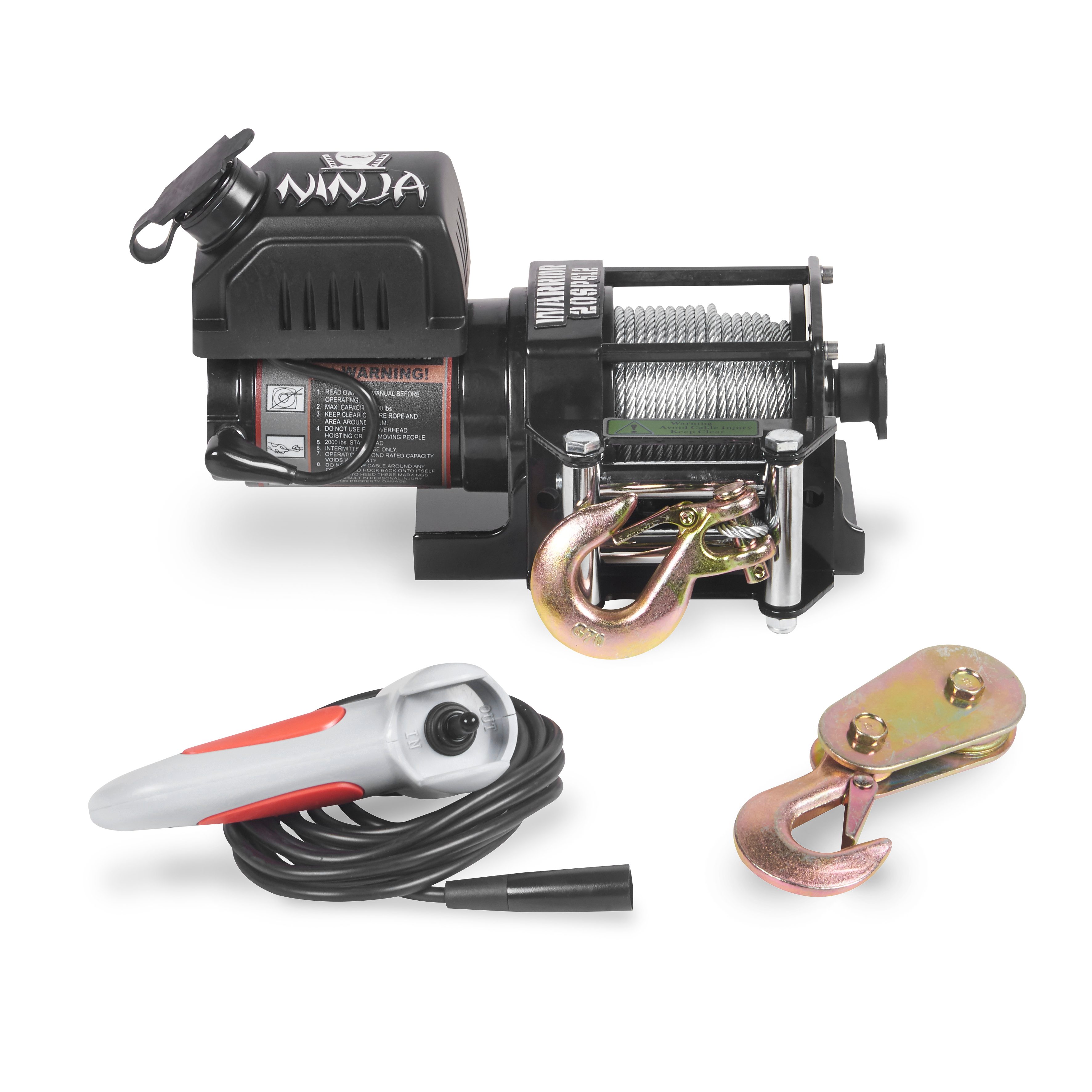 Vinsch Warrior Winches Ninja 2000 - Stålvajer 12V - 10