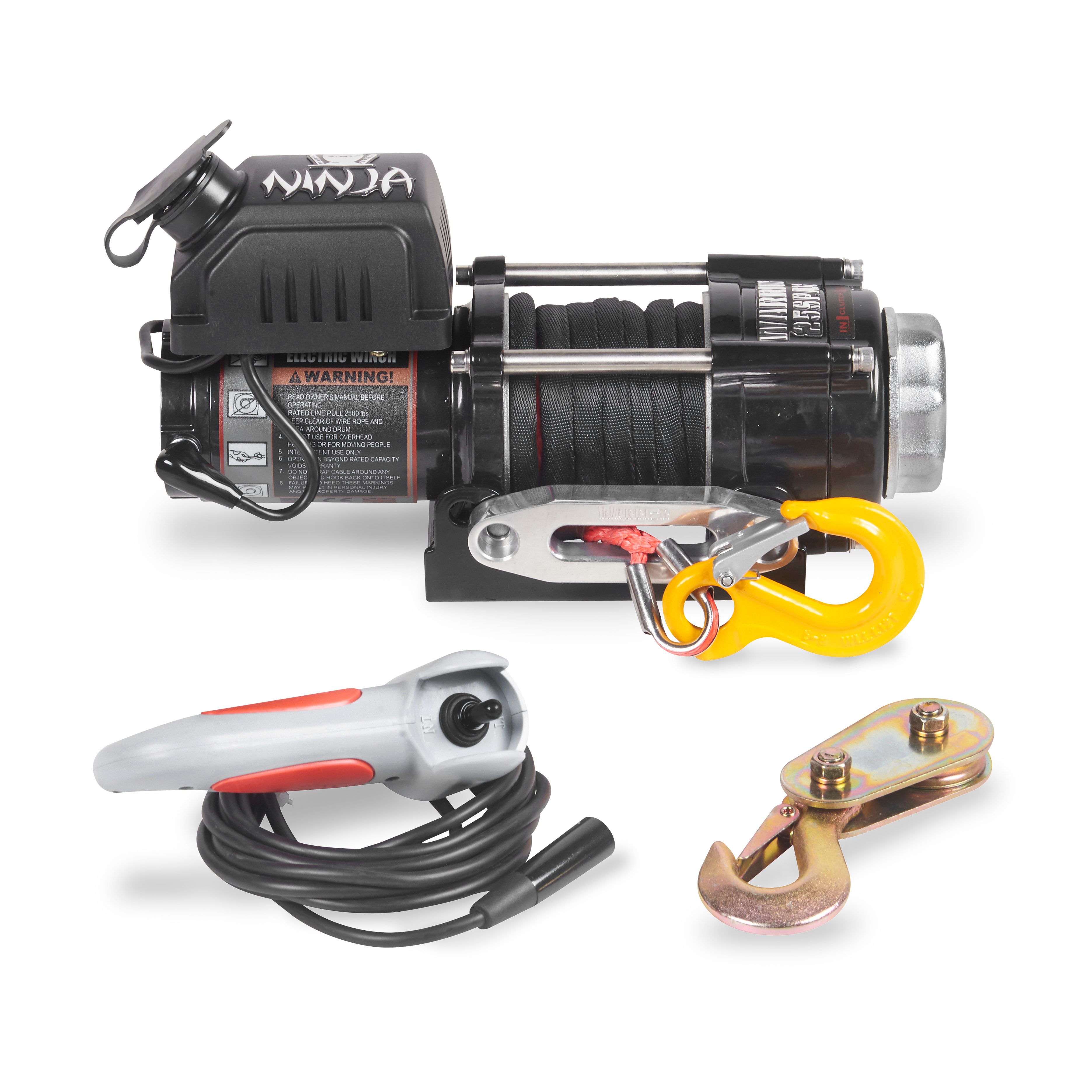 Vinsch Warrior Winches Ninja  2500 - Amortek syntetvajer 12V - 2