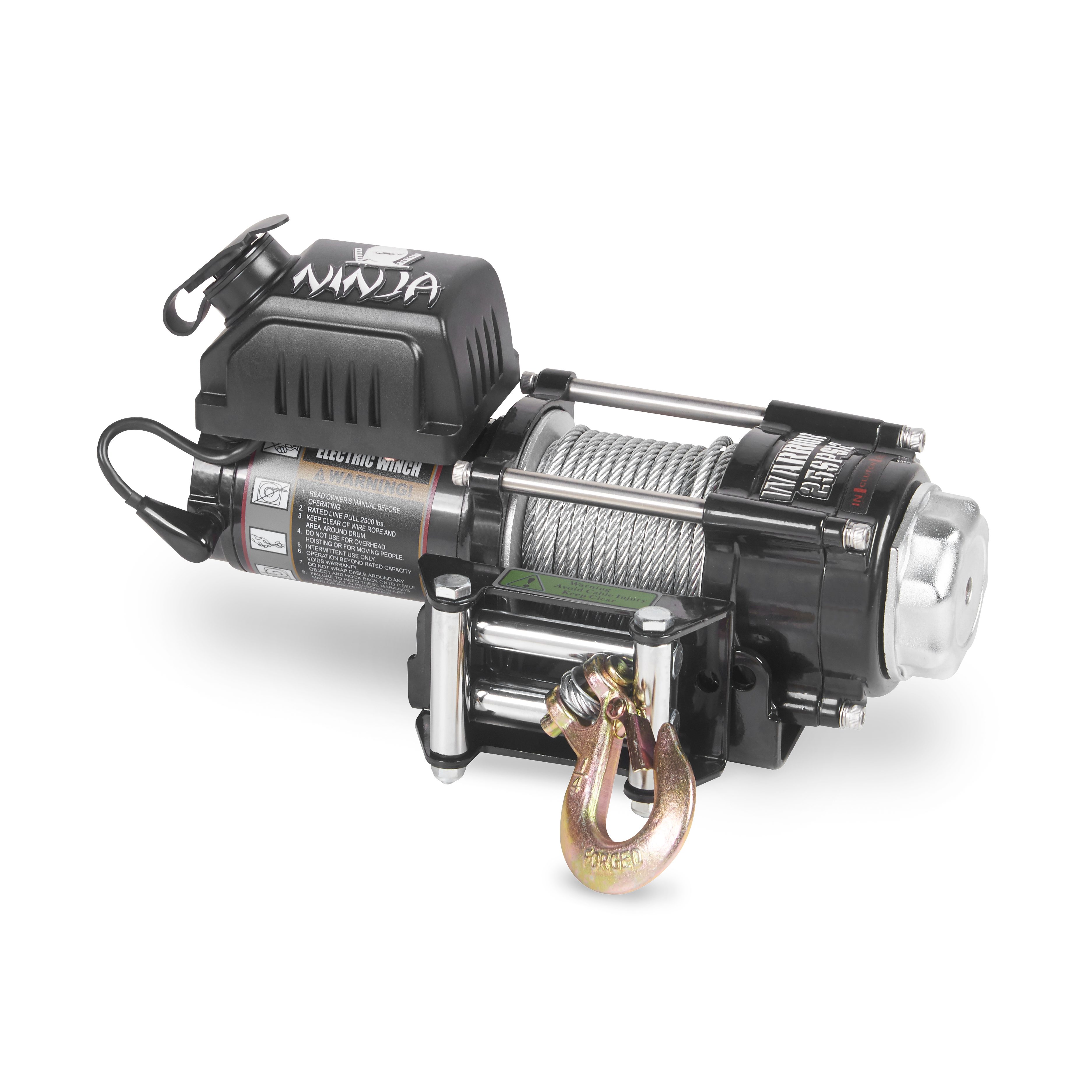 Vinsch Warrior Winches Ninja 2500 - Stålvajer 12V - 5