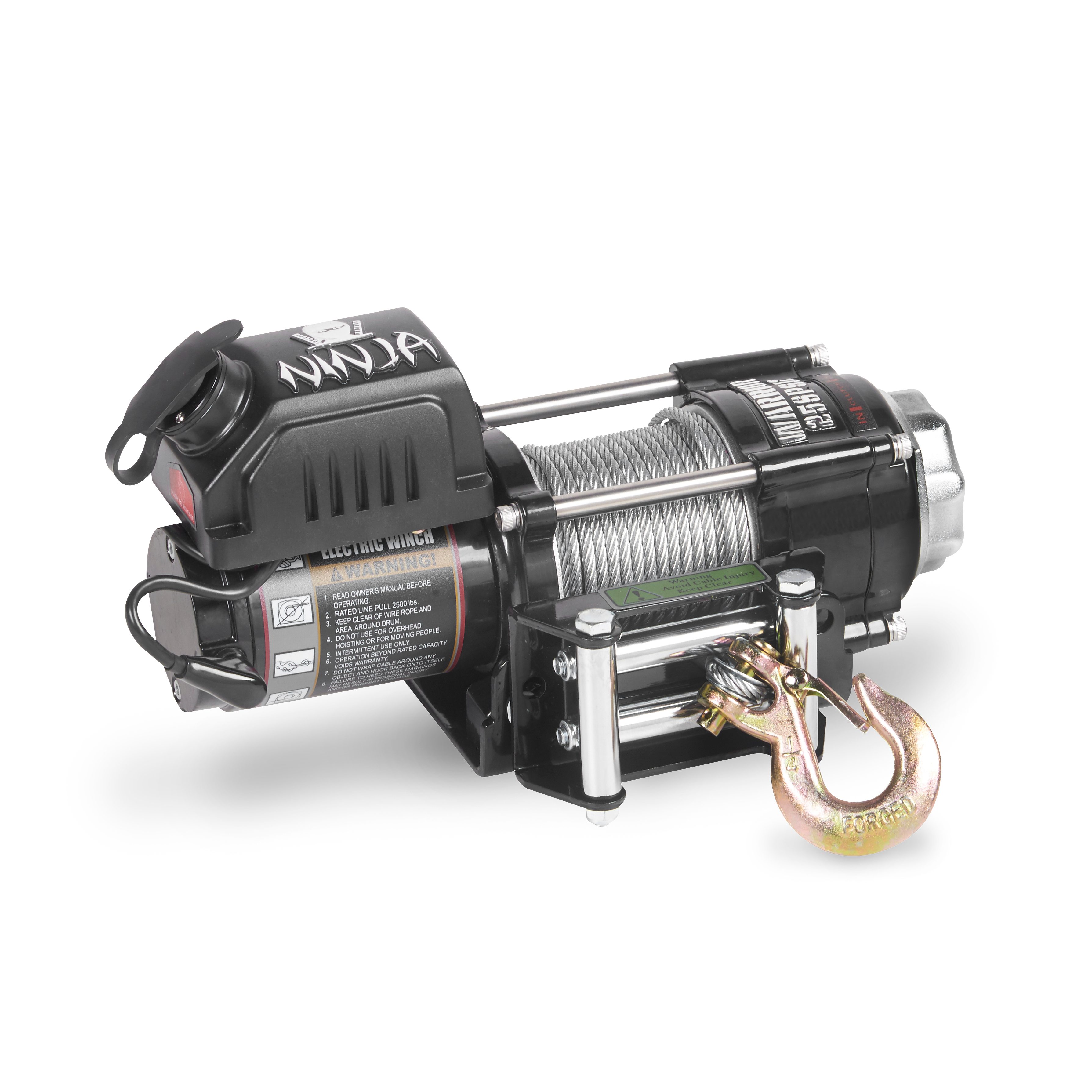 Vinsch Warrior Winches Ninja 2500 - Stålvajer 12V - 4