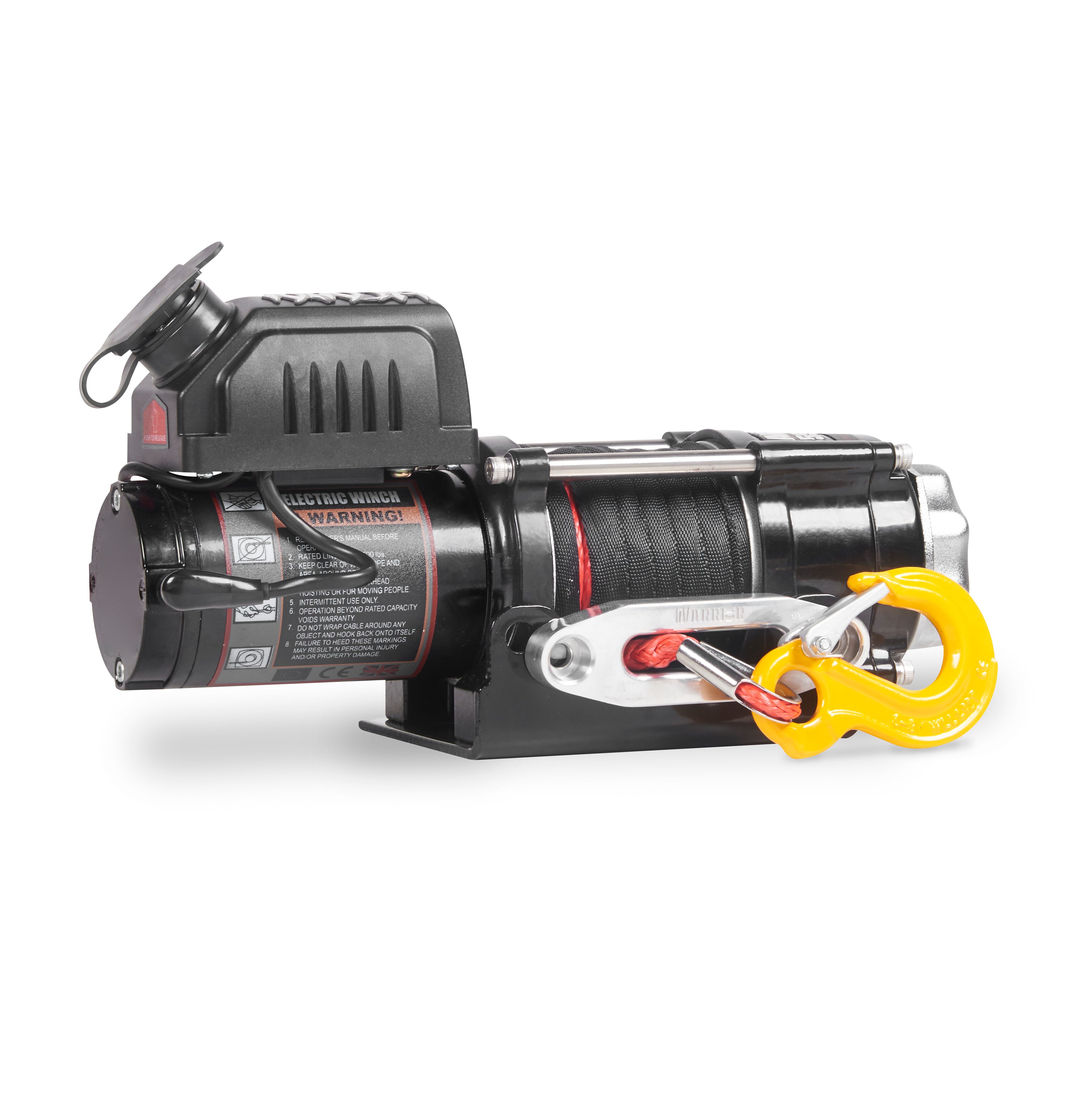 Warrior Winches Ninja 3500 Winch - Amortek Synthetic Rope 12V