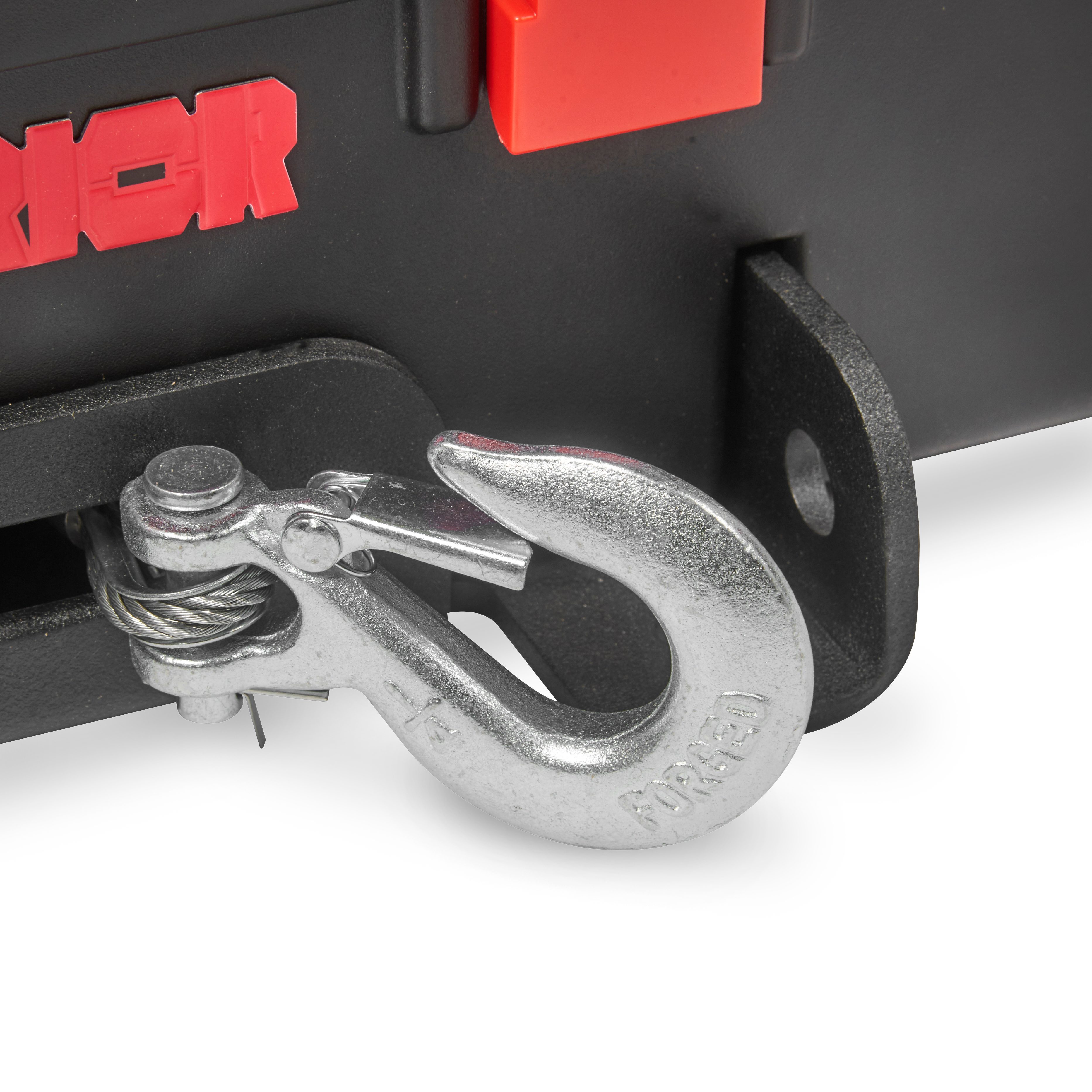 Portabel Vinsch Warrior Winches Trojan 4000 Portabel Vinsch - Stålvajer 12V - 10