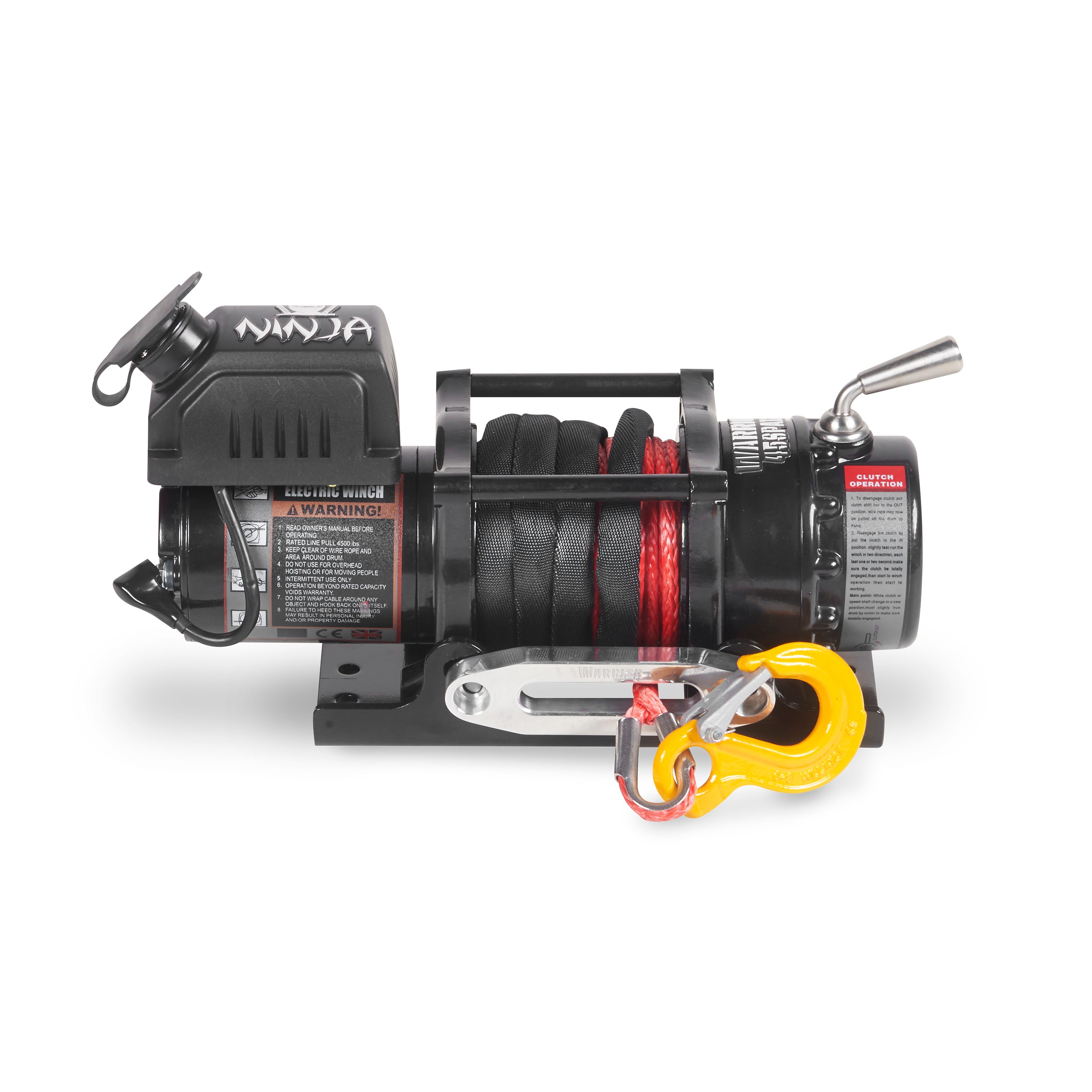Vinssi Warrior Winches Ninja 4500 - Amortek synteettiköysi 12V - 3