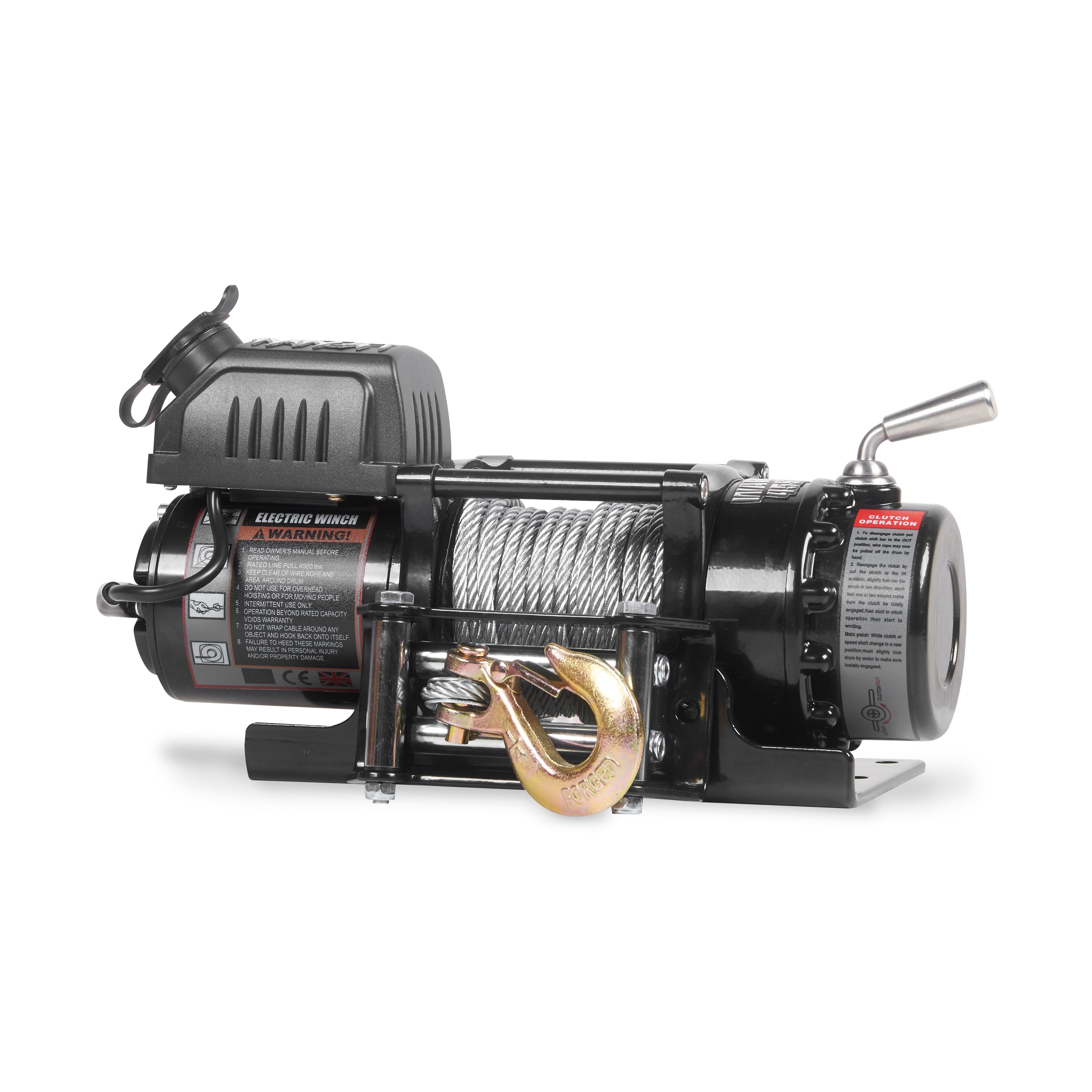 Vinsj Warrior Winches Ninja 4500 Ståltau 12V - 7