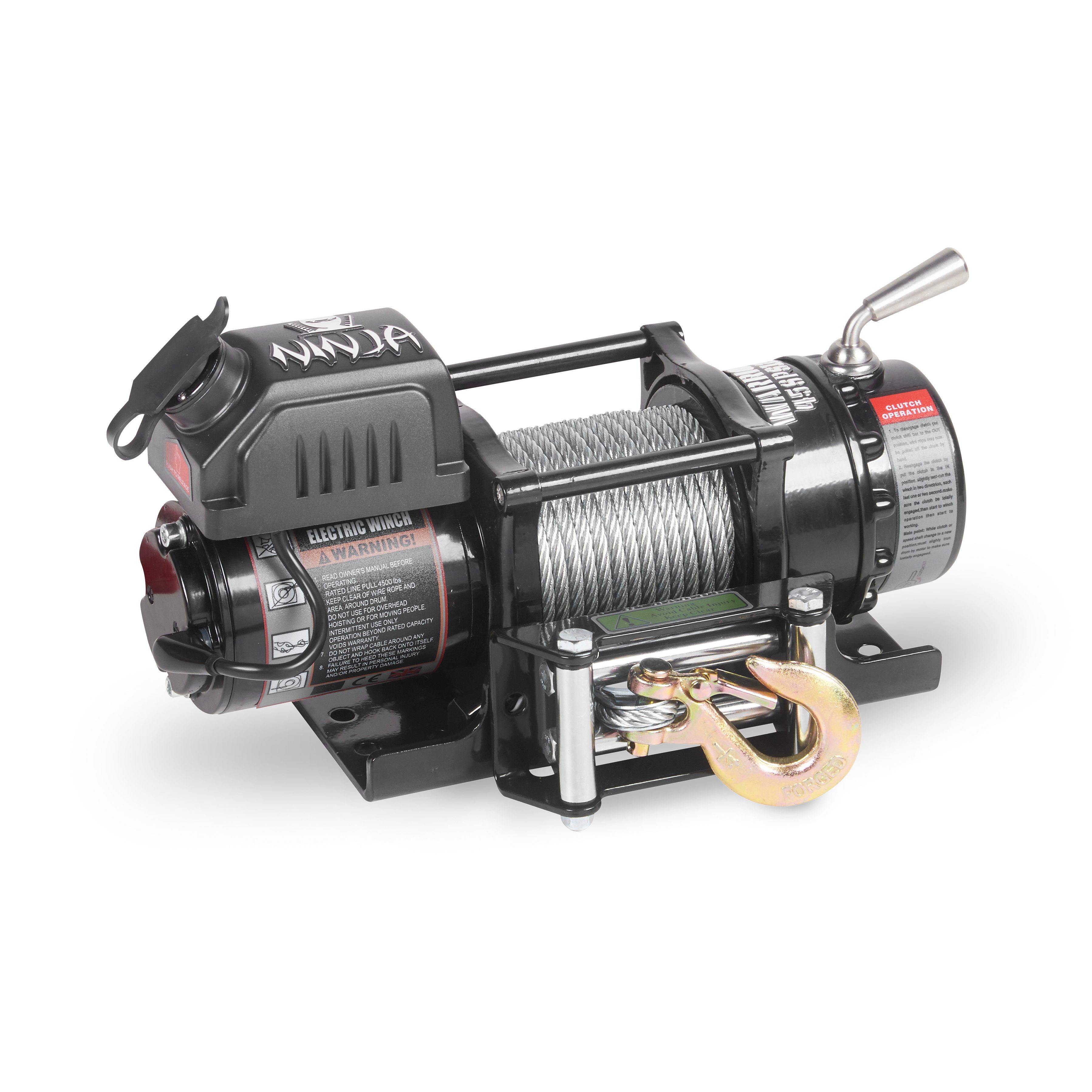 Vinsj Warrior Winches Ninja 4500 Ståltau 12V - 5