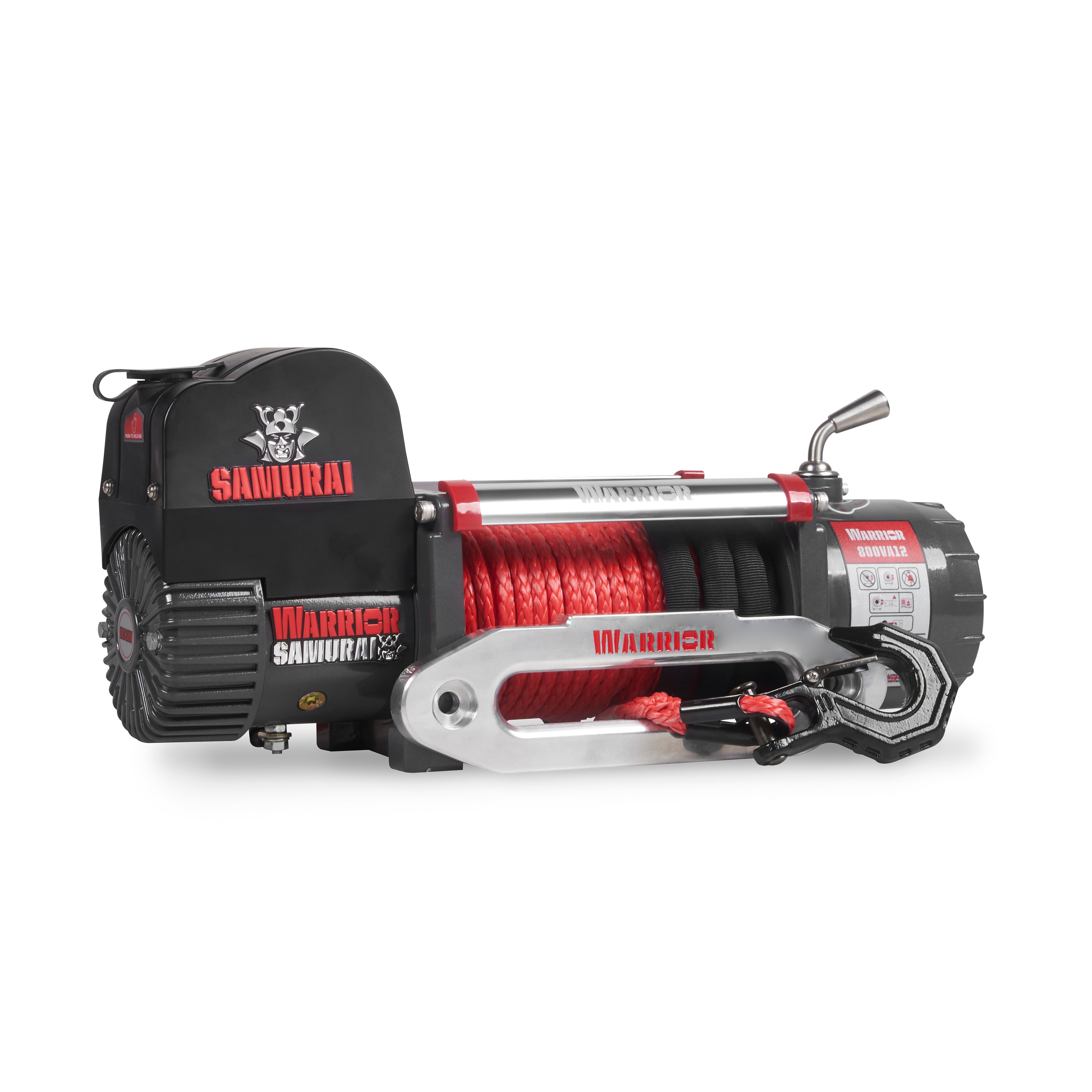 Warrior Winches Samurai 8000 Winch - Armortek Synthetic Rope 12V