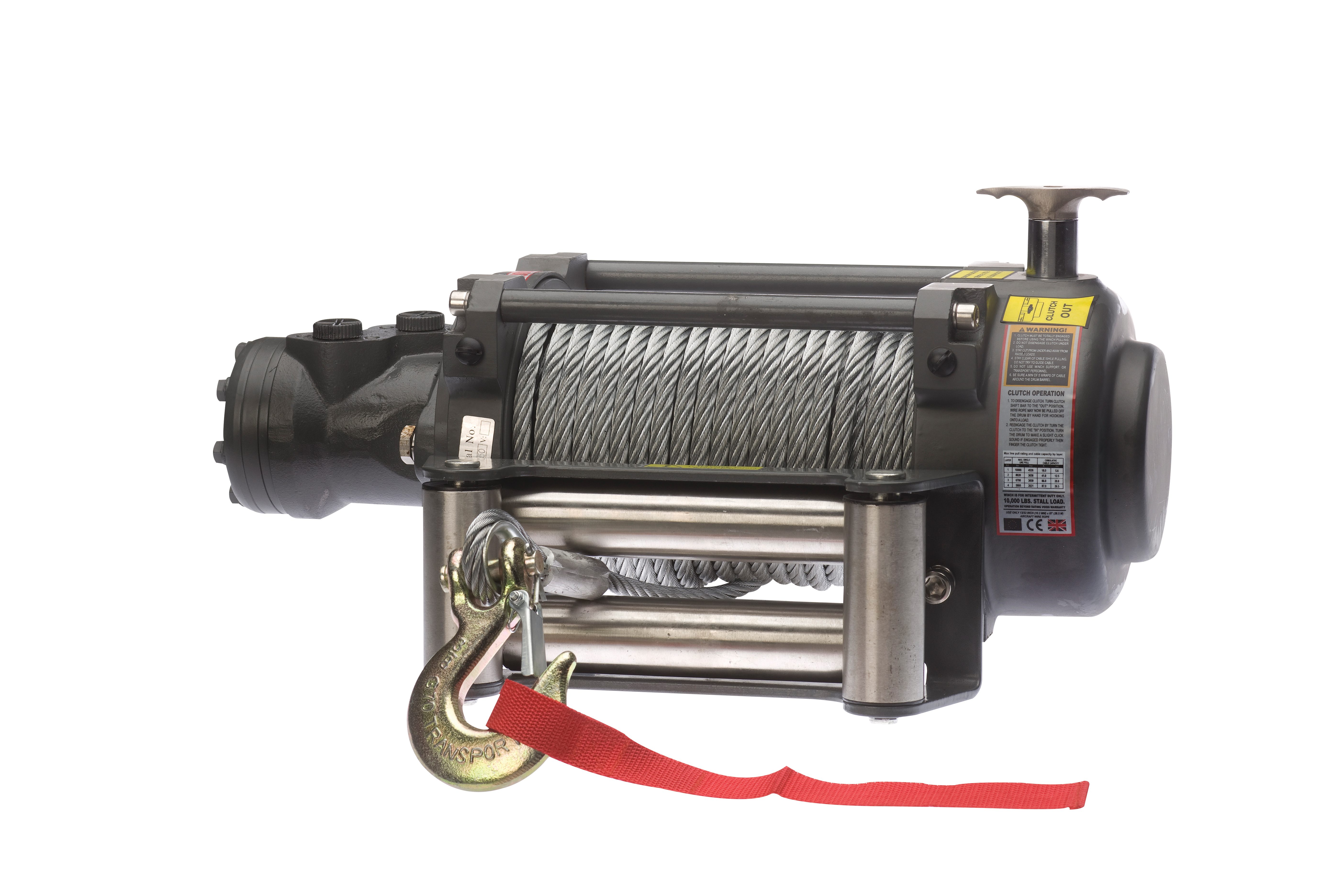 Hydraulisk Vinsch Warrior Winches NH - Stålvajer 15 000lb