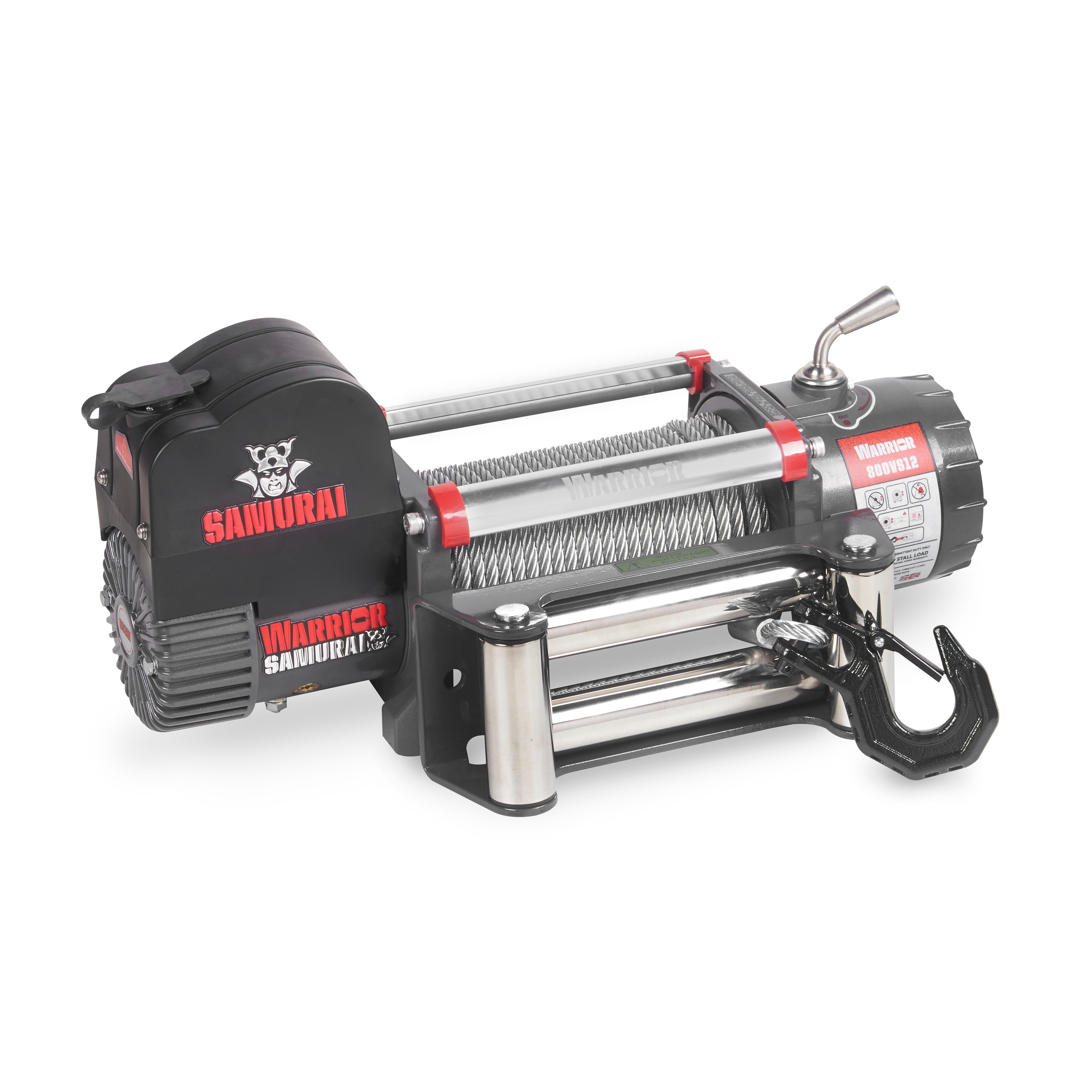 Warrior Winches Samurai 8000 Winch - Steel Cable 24V - 3