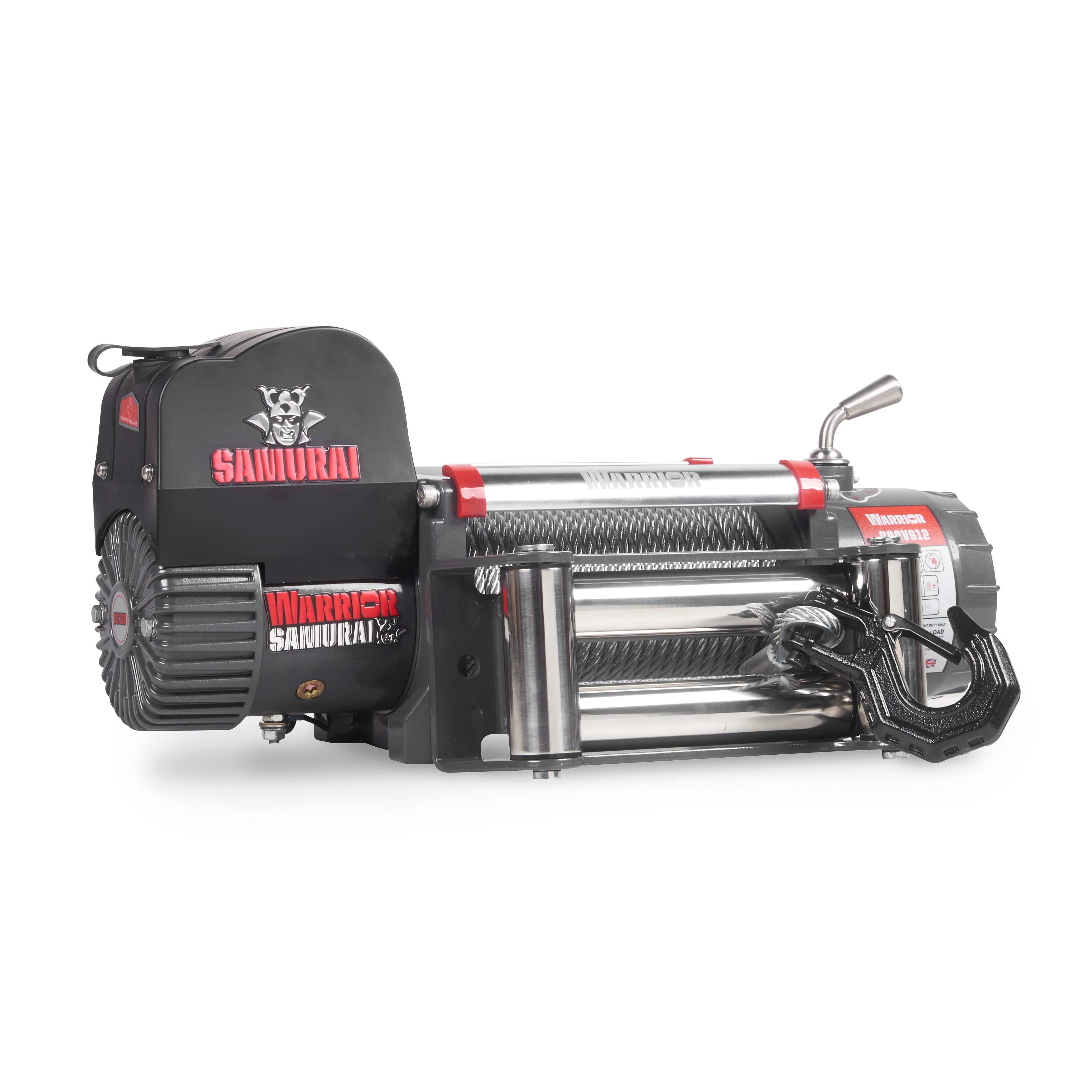 Warrior Winches Samurai 8000 Winch - Steel Cable 24V