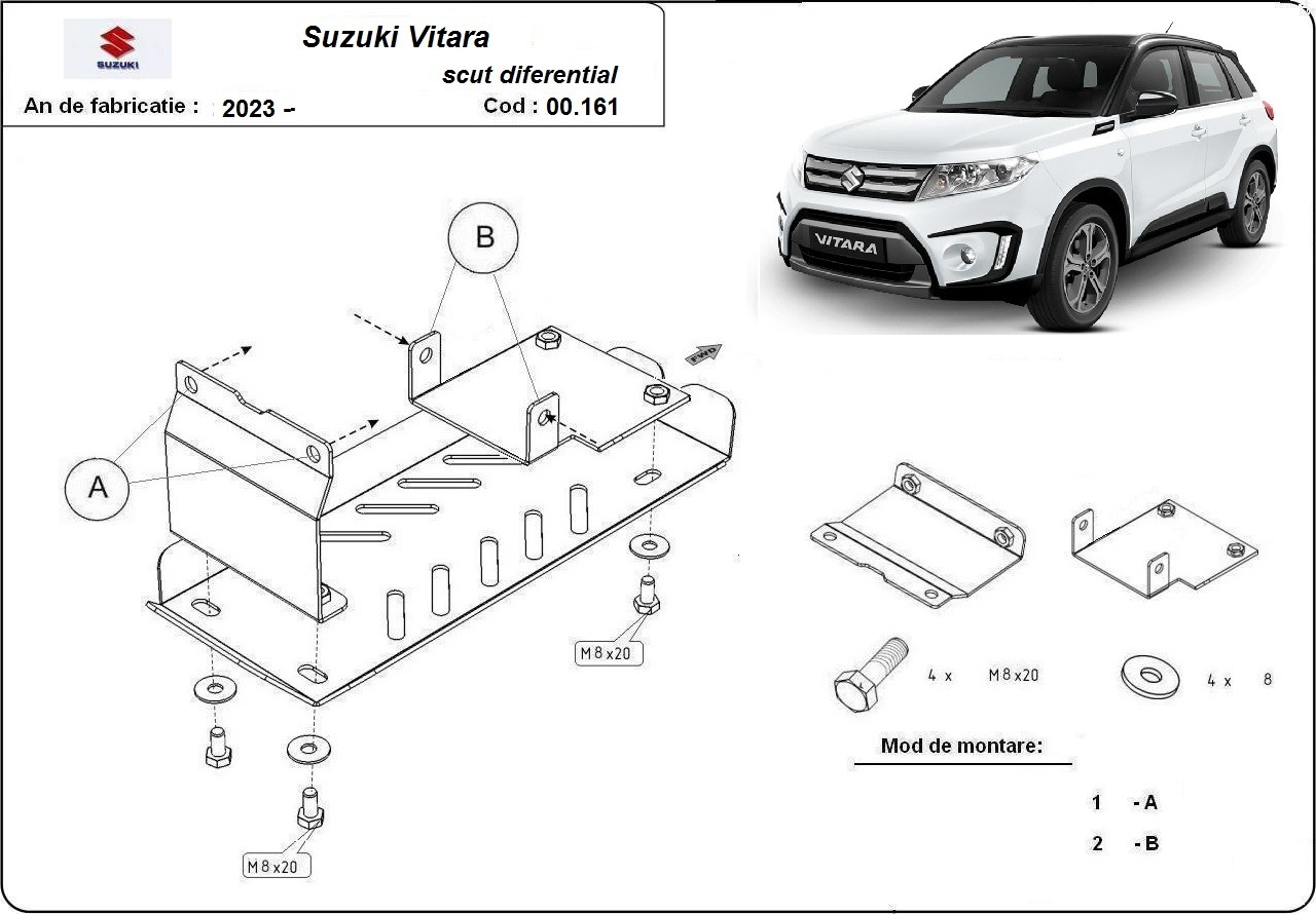 Skid Plate Acier Moteur+ | Suzuki Vitara - Package (2023-2026) - 4