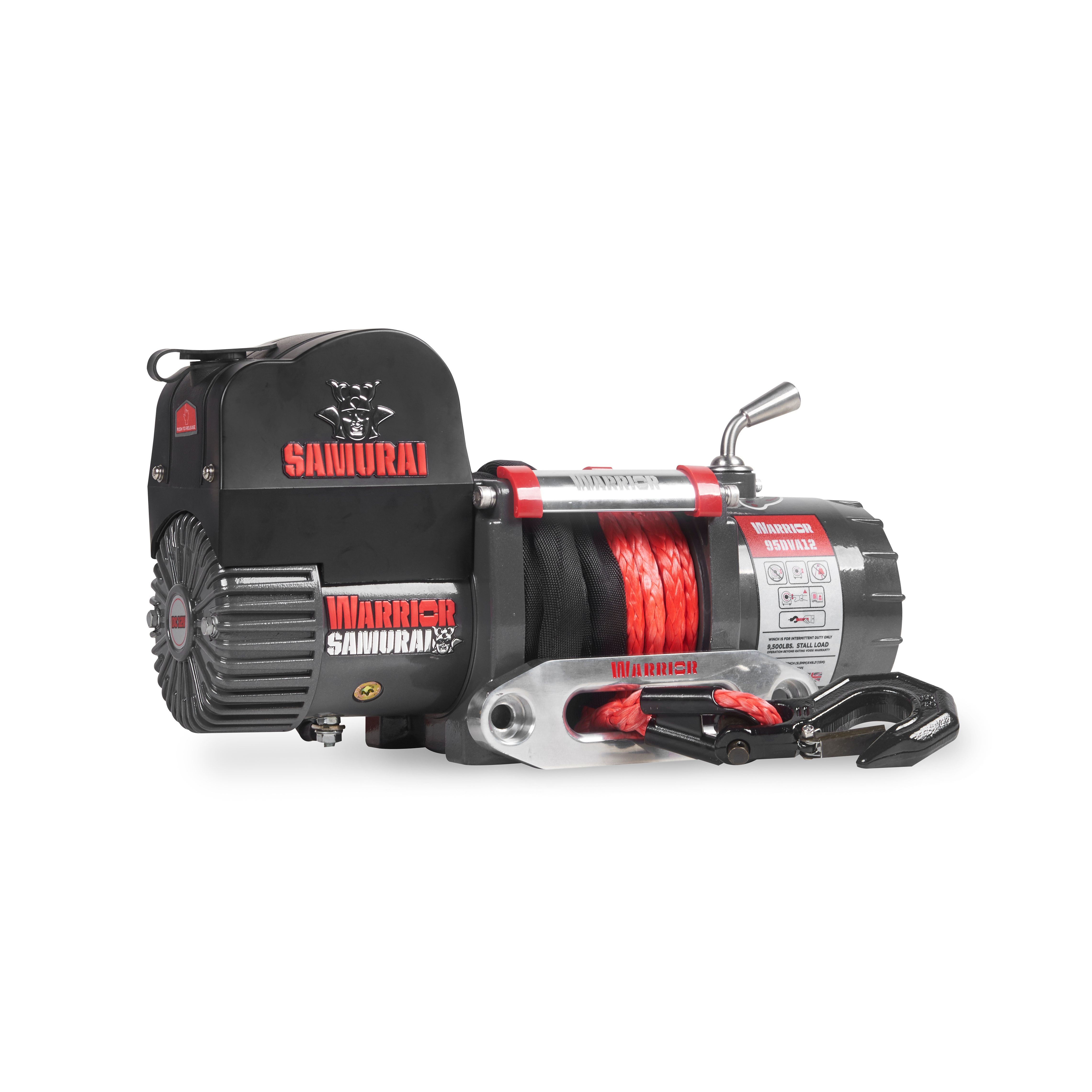 Warrior Winches Samurai 9500 - Armortek Synthetic Rope (Short Drum) 12V