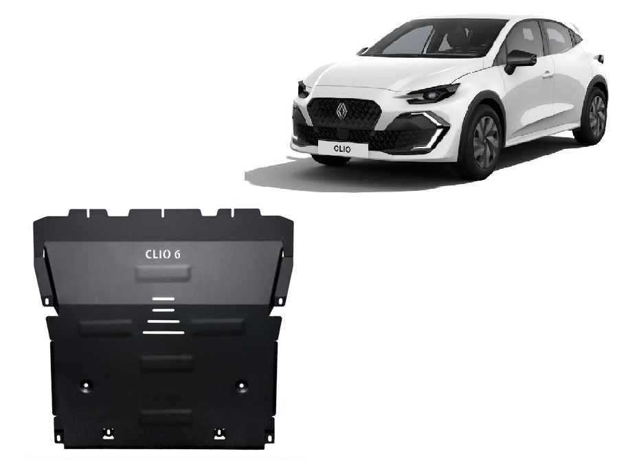 Bunnplate Stål Motor+ | Renault Clio 6 (2025-2026) - 2
