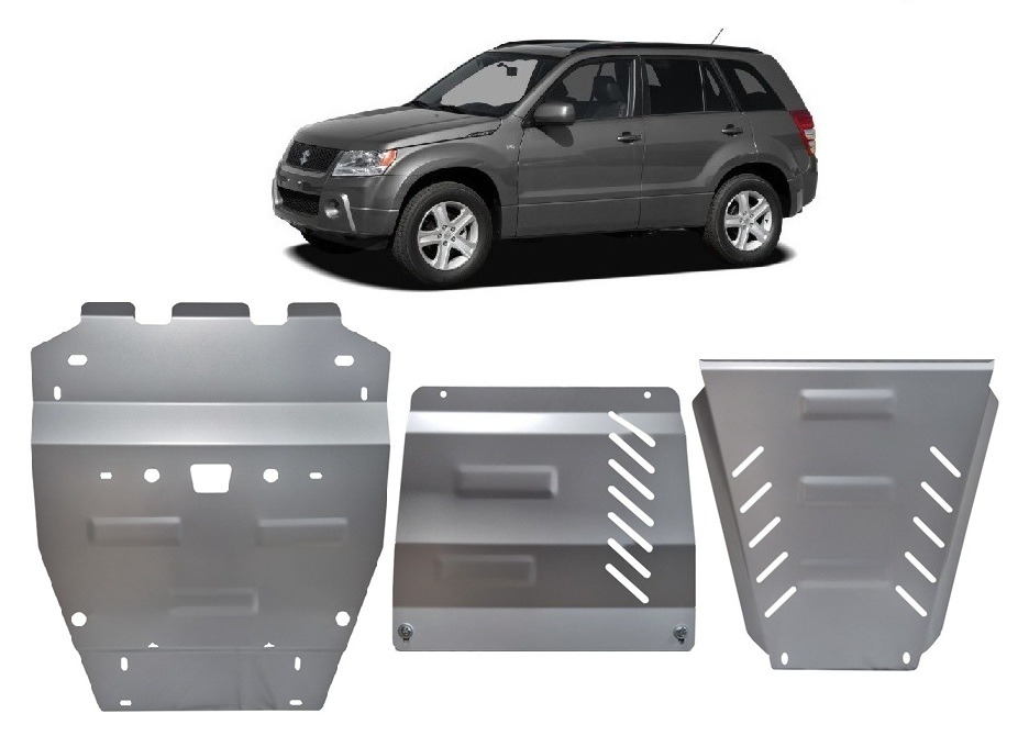 Skid Plate Alumínio Motor+ | Suzuki Grand Vitara - Package (2005-2019) - 2