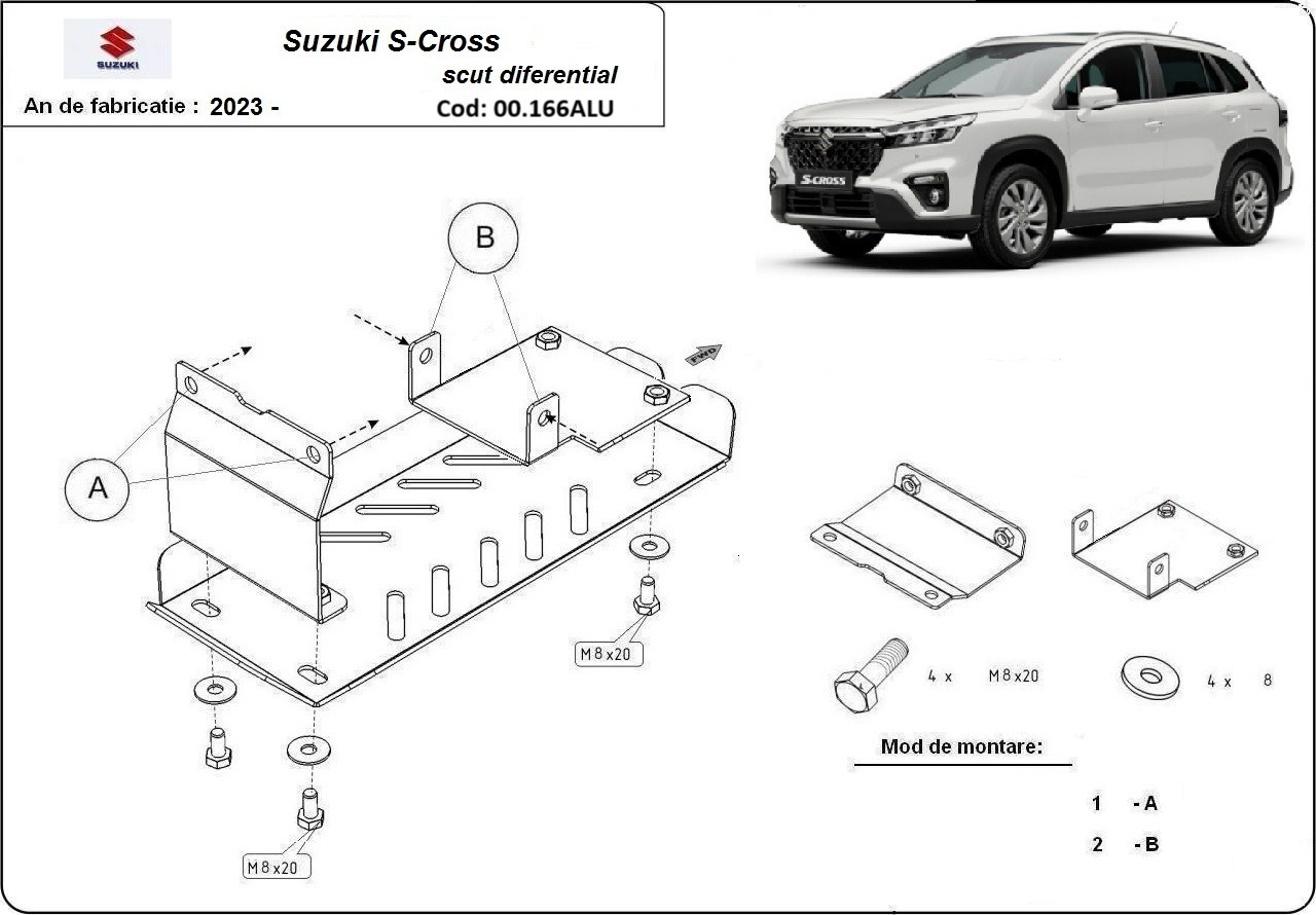 Skid Plate Aluminio Motor+ | Suzuki S-Cross - Package (2023-2026) - 4