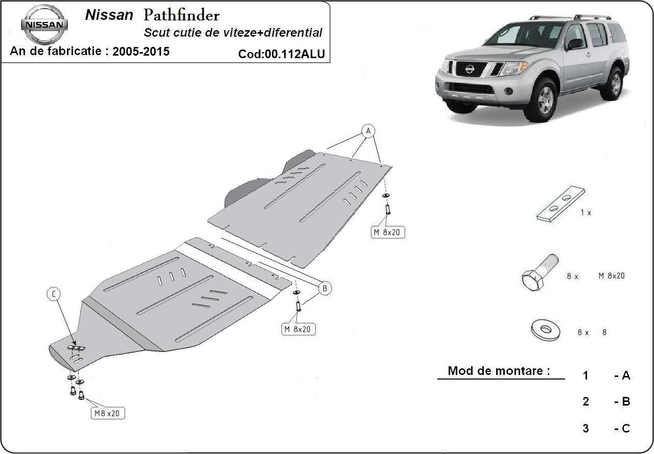 Skid Plate Aluminio Caja de cambios | Nissan Pathfinder (2005-2015) - 3