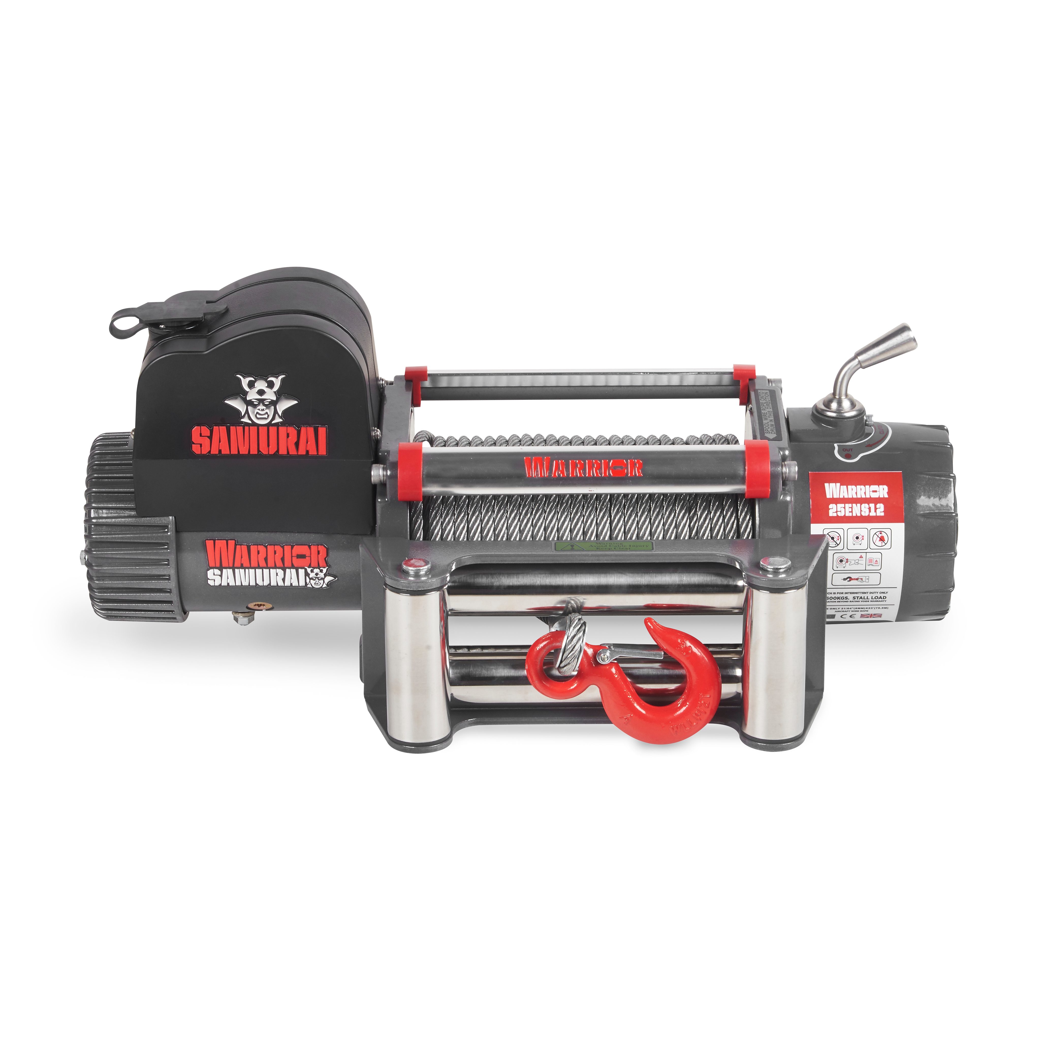 Vinsj Warrior Winches EN 2500 - Ståltau 12V - 3
