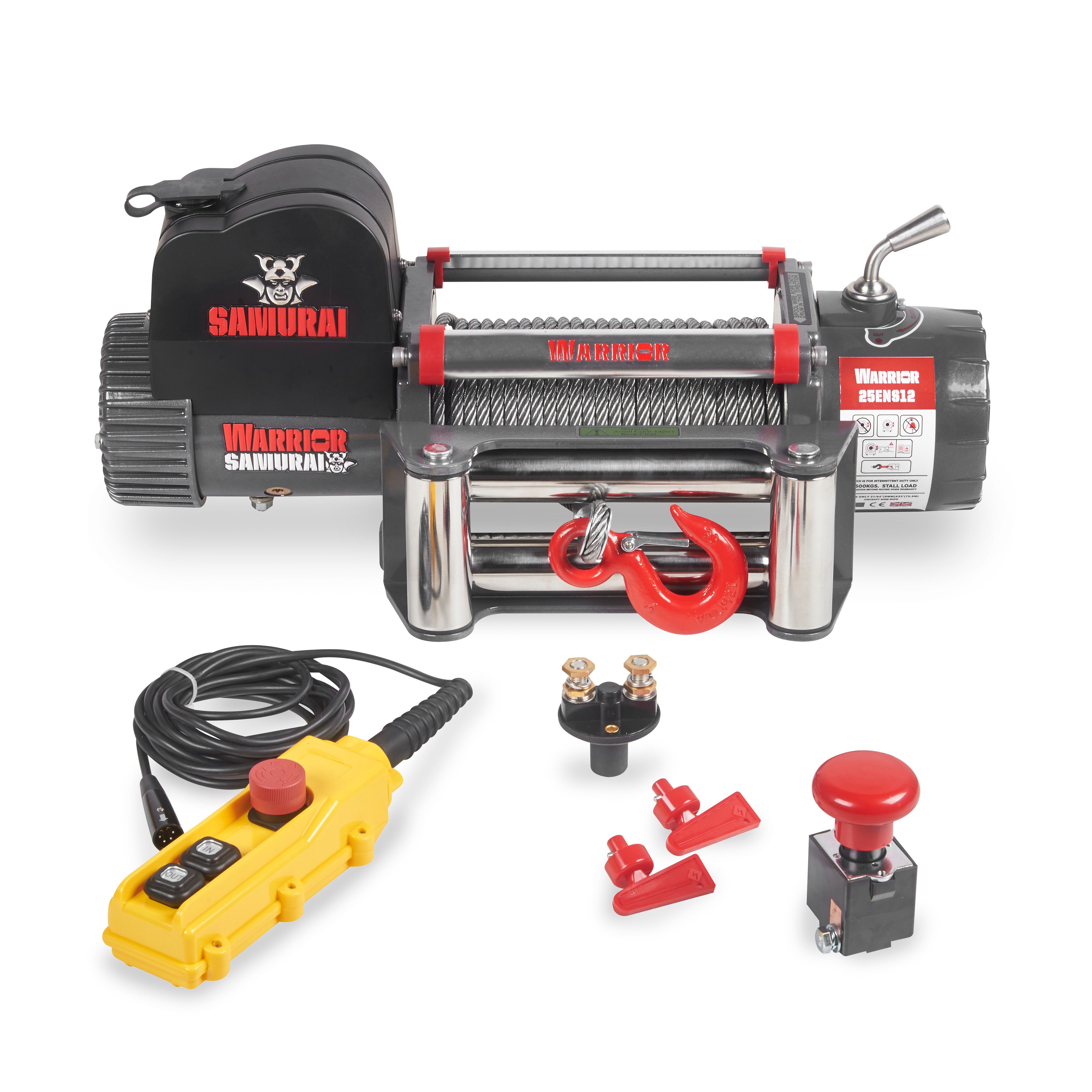 Vinsch Warrior Winches EN 2500 - Stålvajer 24V - 2