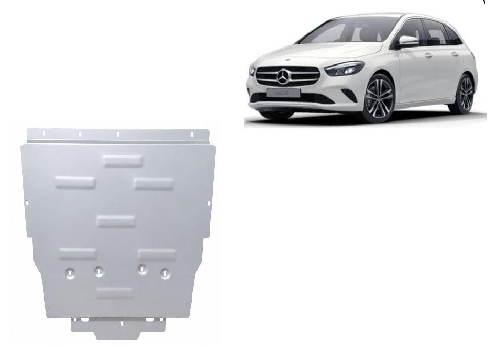 Skid Plate Aluminium Motor+ | Mercedes B-Class (2018-2026) - 2