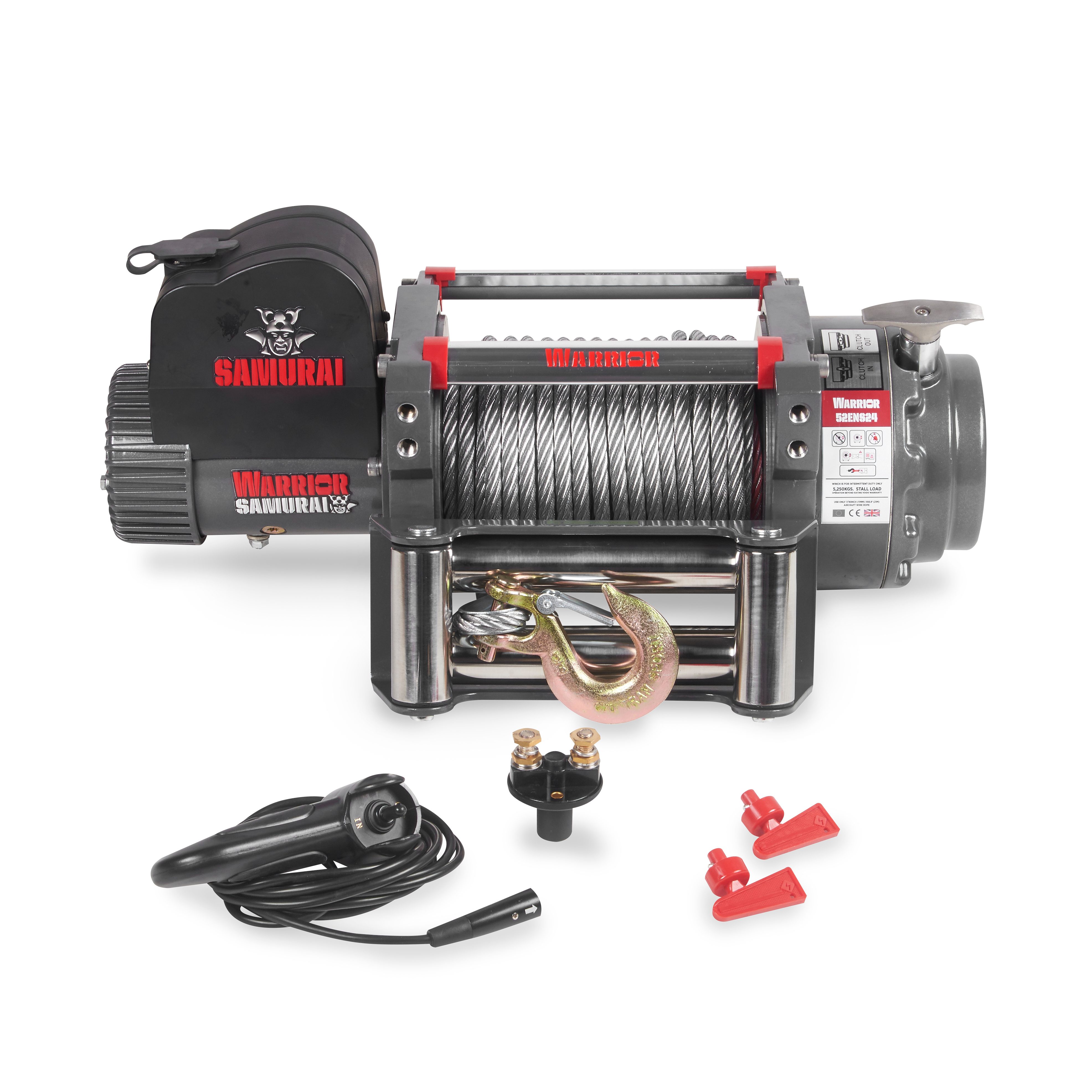 Spil Warrior Winches EN 5250 - Stålwire 12V - 2
