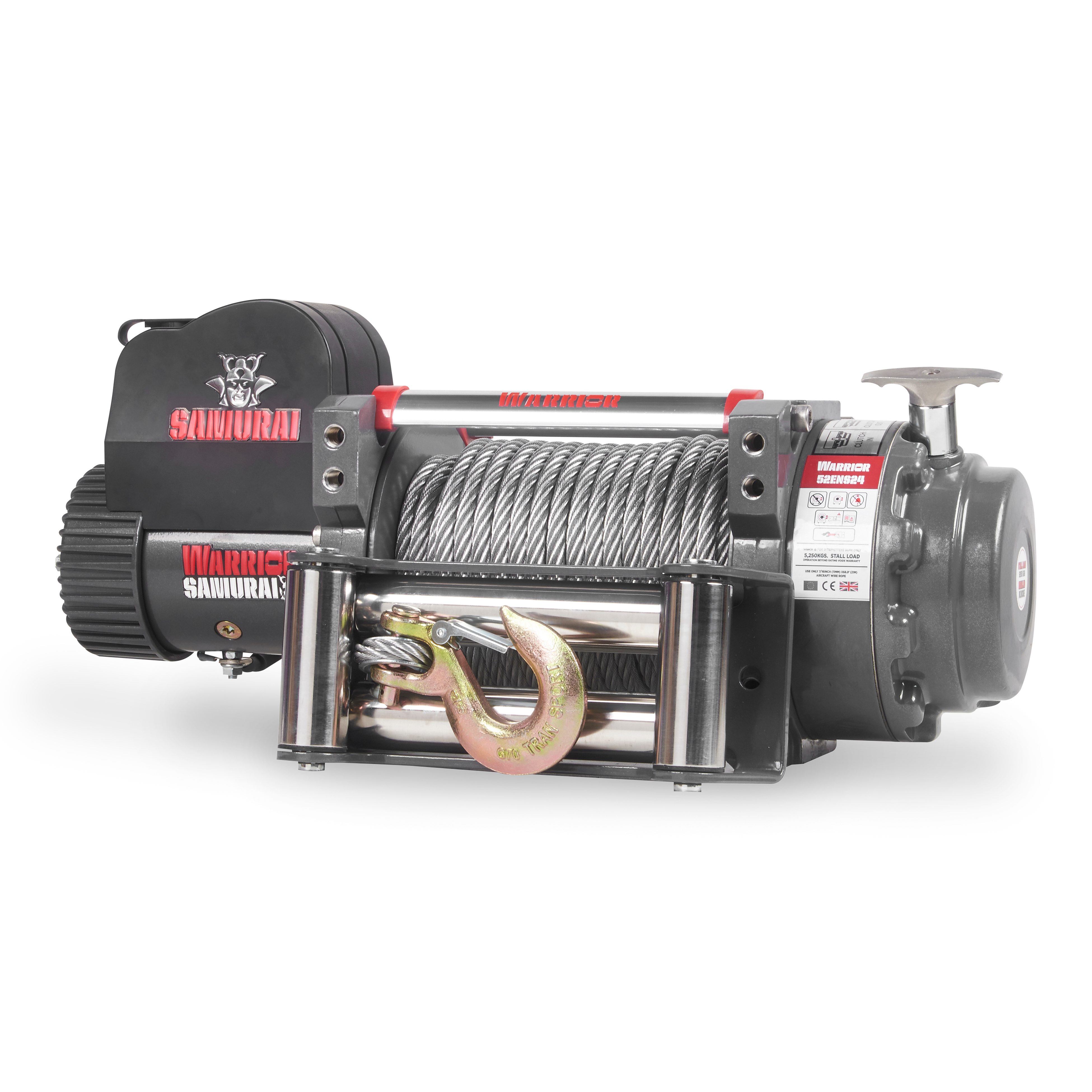 Spil Warrior Winches EN 5250 - Stålwire 12V - 6