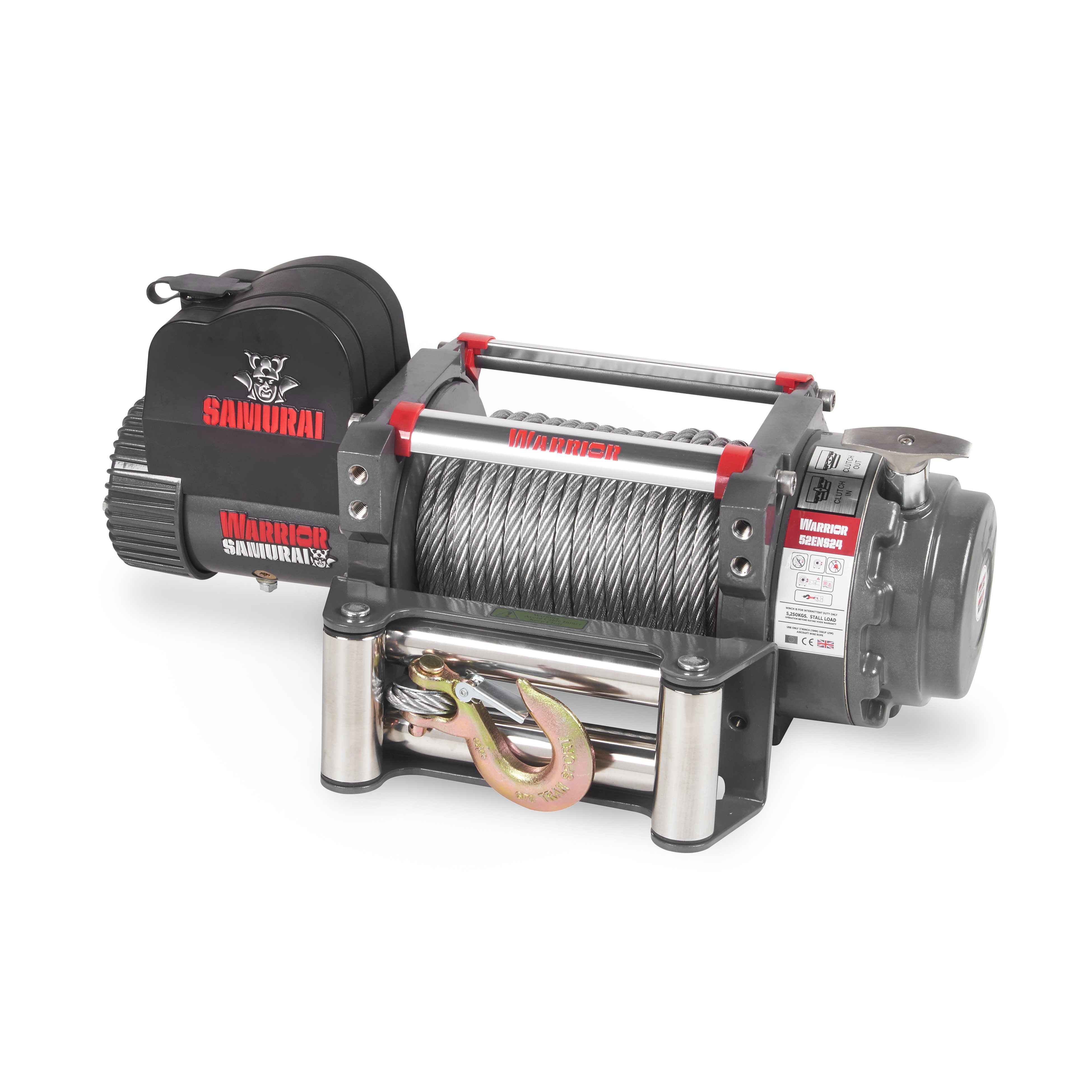 Spil Warrior Winches EN 5250 - Stålwire 12V - 4