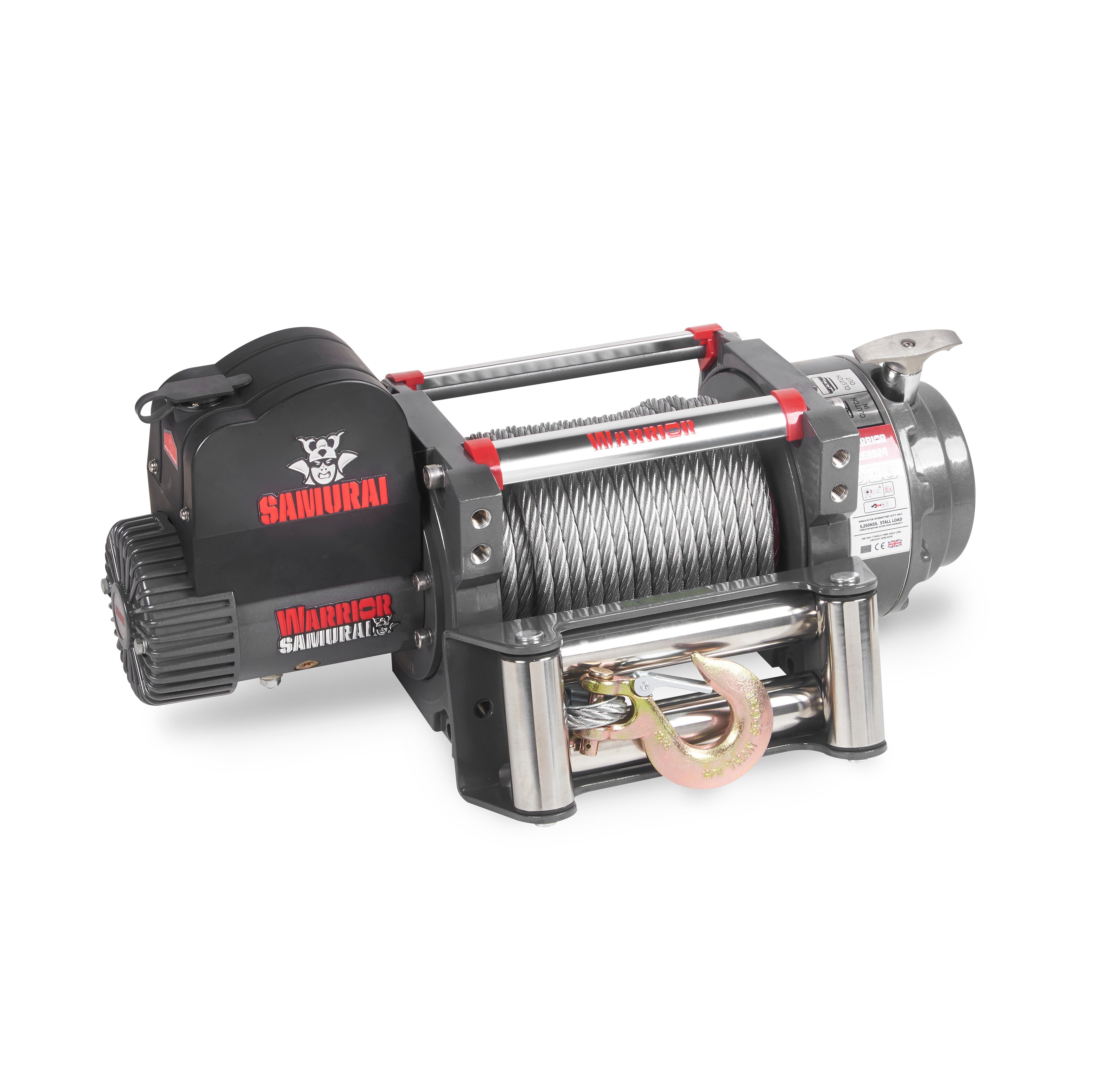 Vinsj Warrior Winches EN 5250 - Ståltau 24V - 5