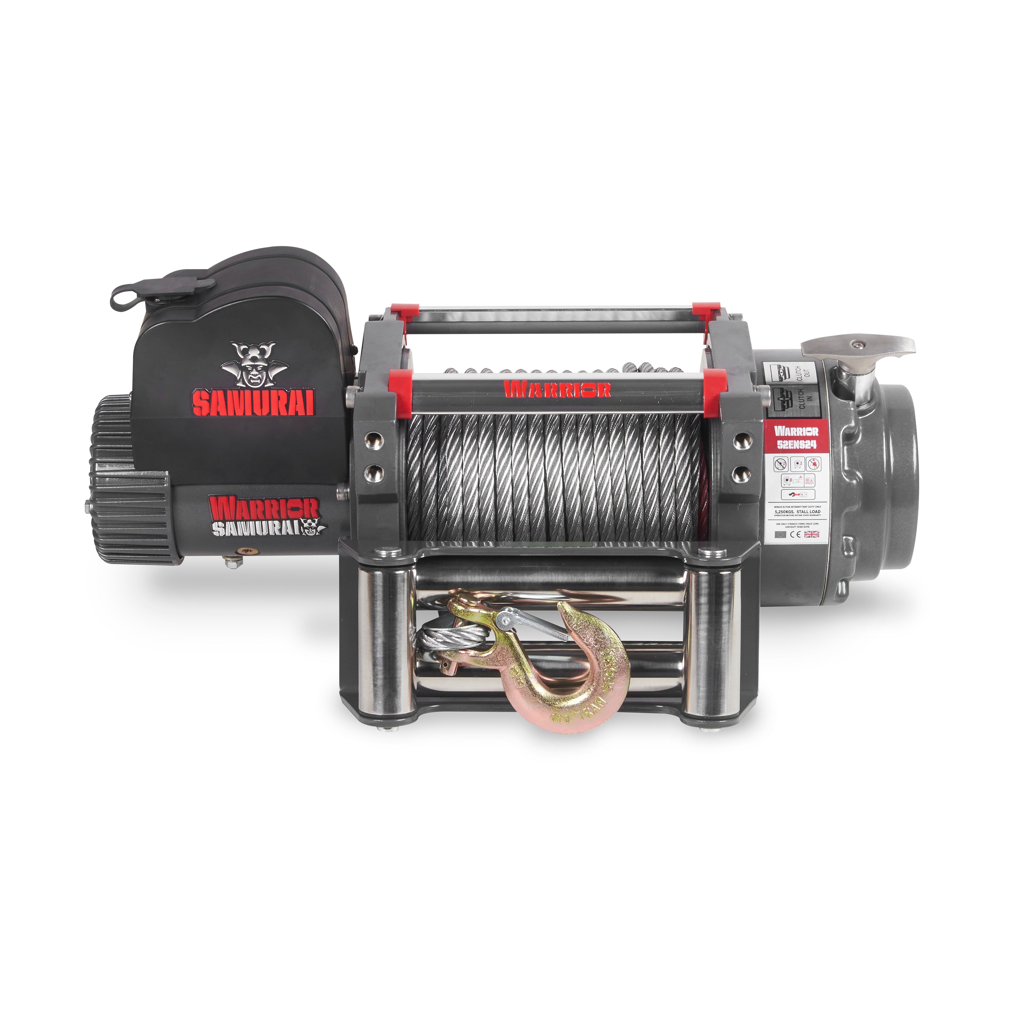Vinsj Warrior Winches EN 5250 - Ståltau 24V - 3