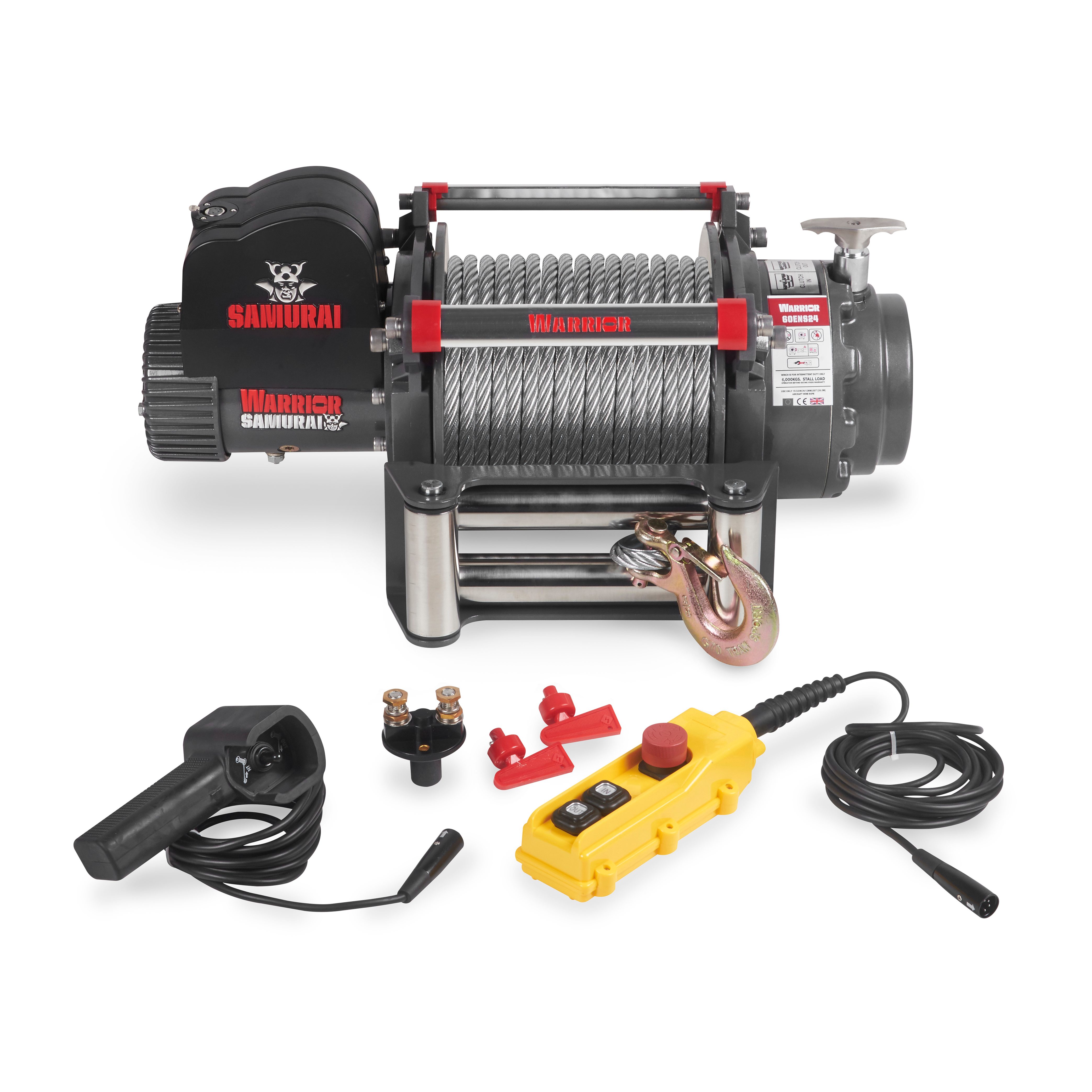 Vinsj Warrior Winches EN 6000 - Ståltau 12V - 2