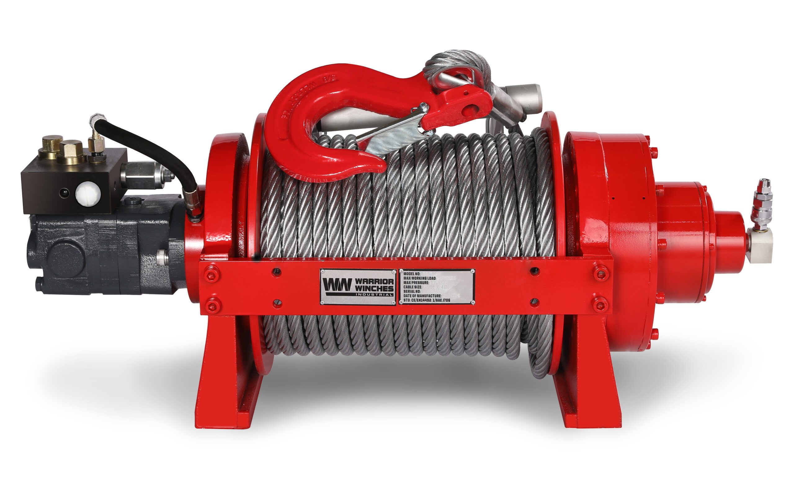 Hydraulisk Vinsch Warrior Winches JR 10 Industriell Hydraulisk Vinsch - 2