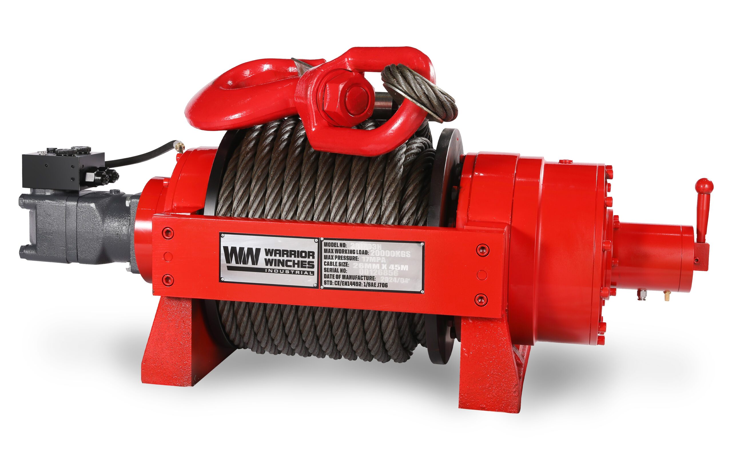 Hydraulisk vinsj Warrior Winches JR 20 industriell - 3