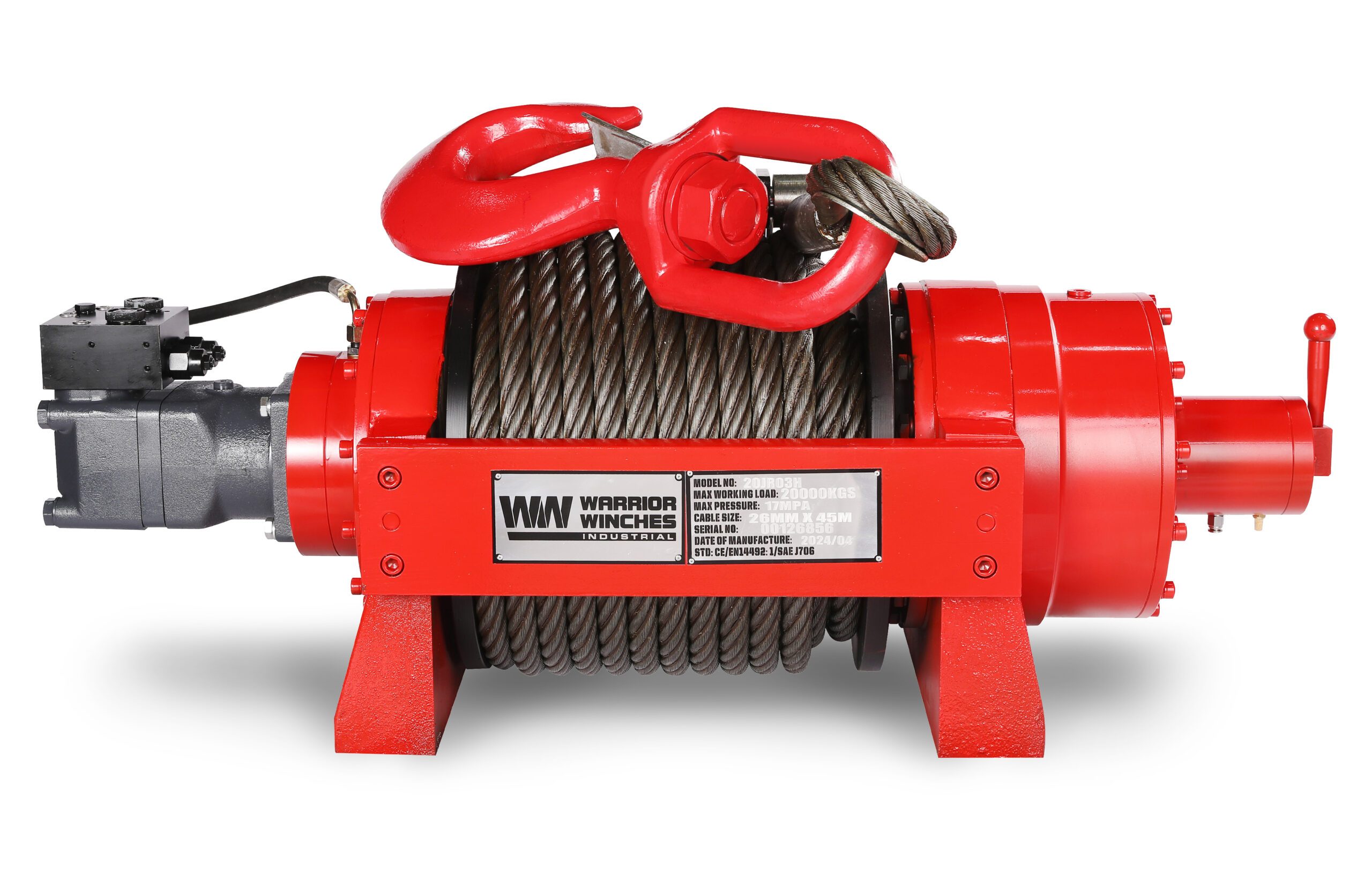 Hydraulisk vinsj Warrior Winches JR 20 industriell - 2