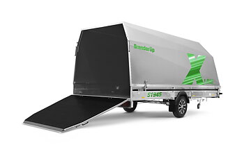 Brenderup Snöskotersläp X-line Silver Northern Light Inline 450L 1240 kg