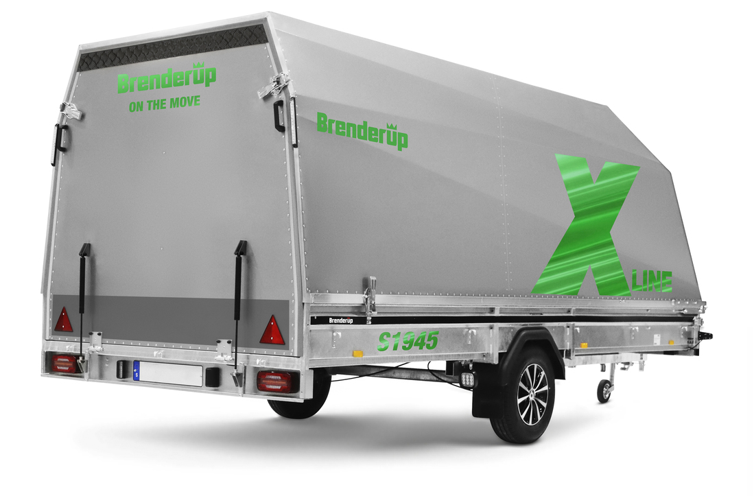 Brenderup Snöskotersläp X-line Silver Northern Light Inline 450L 1240 kg - 5