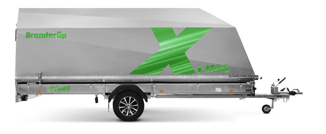 Brenderup Snöskotersläp X-line Silver Northern Light Inline 450L 1240 kg - 4