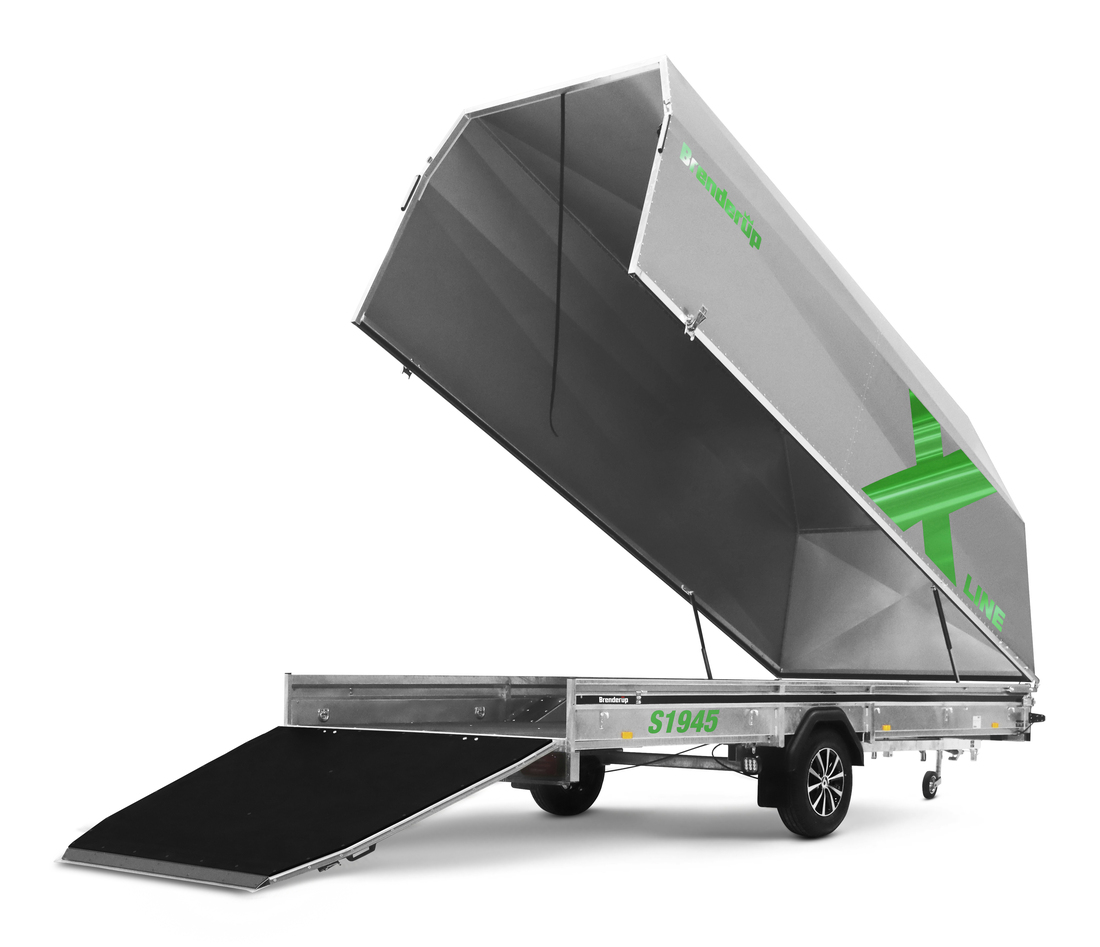 Brenderup Snöskotersläp X-line Silver Northern Light Inline 450L 1240 kg - 3