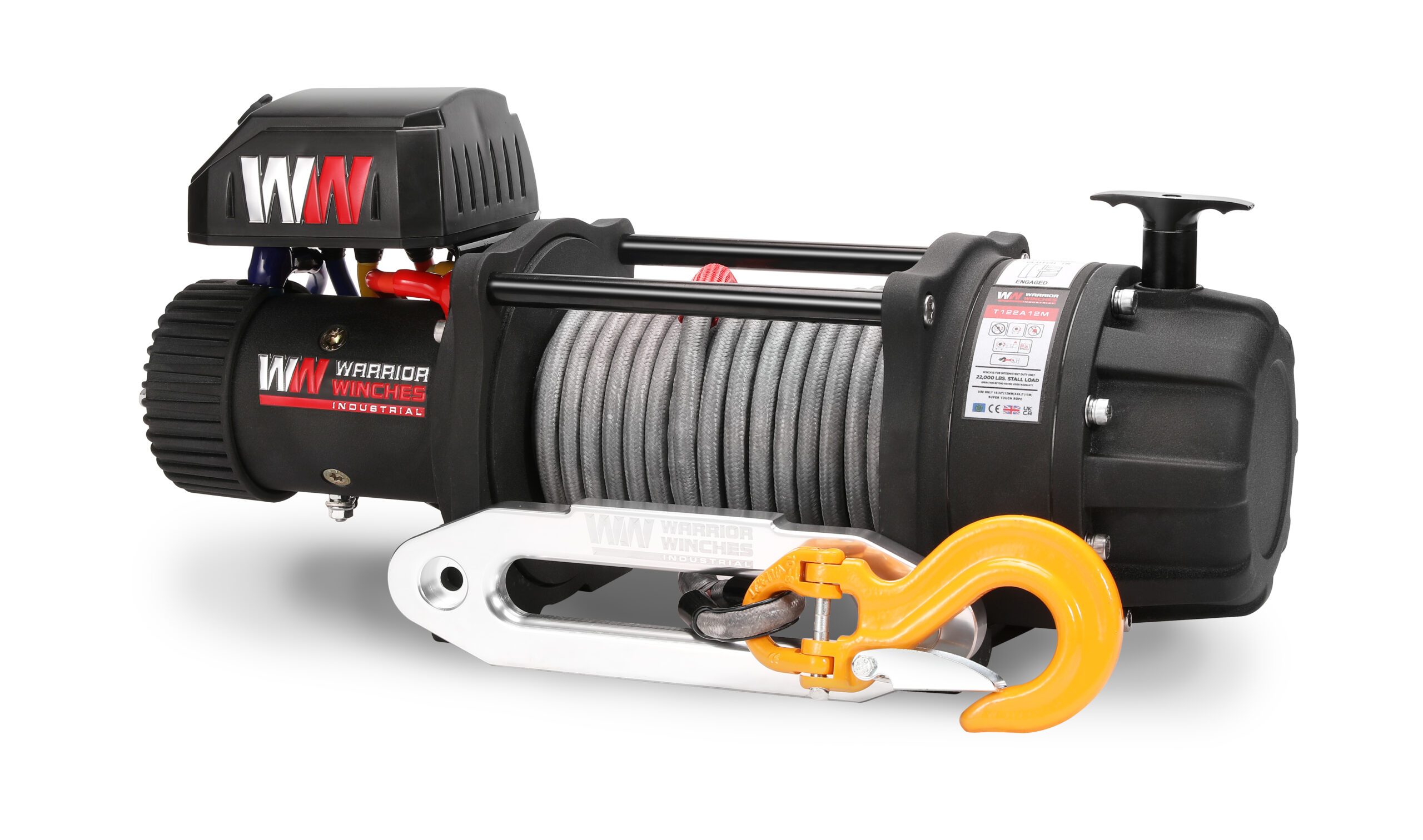 Vinsj Warrior Winches T1000 22000 Severe Duty - Armortek Extreme 12V - 3