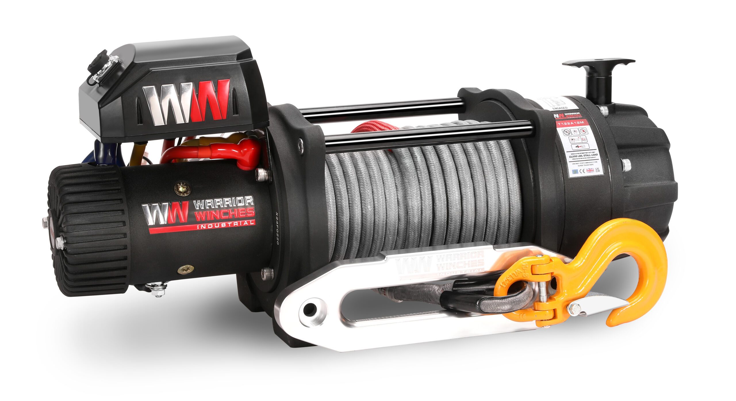 Vinsj Warrior Winches T1000 22000 Severe Duty - Armortek Extreme 24V