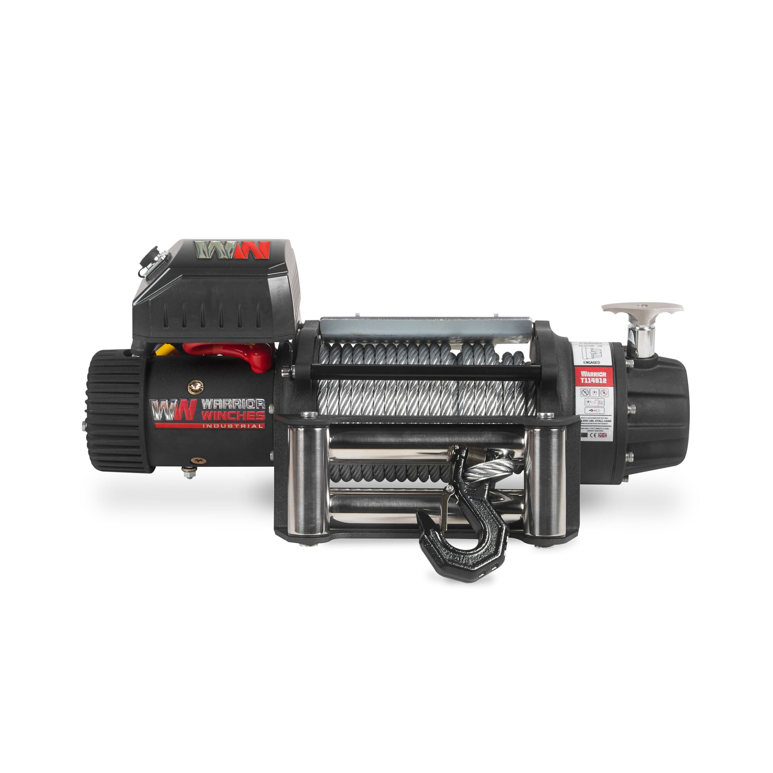 Vinsj Warrior Winches T1000 14500 Severe Duty - Stålwire 12V - 12