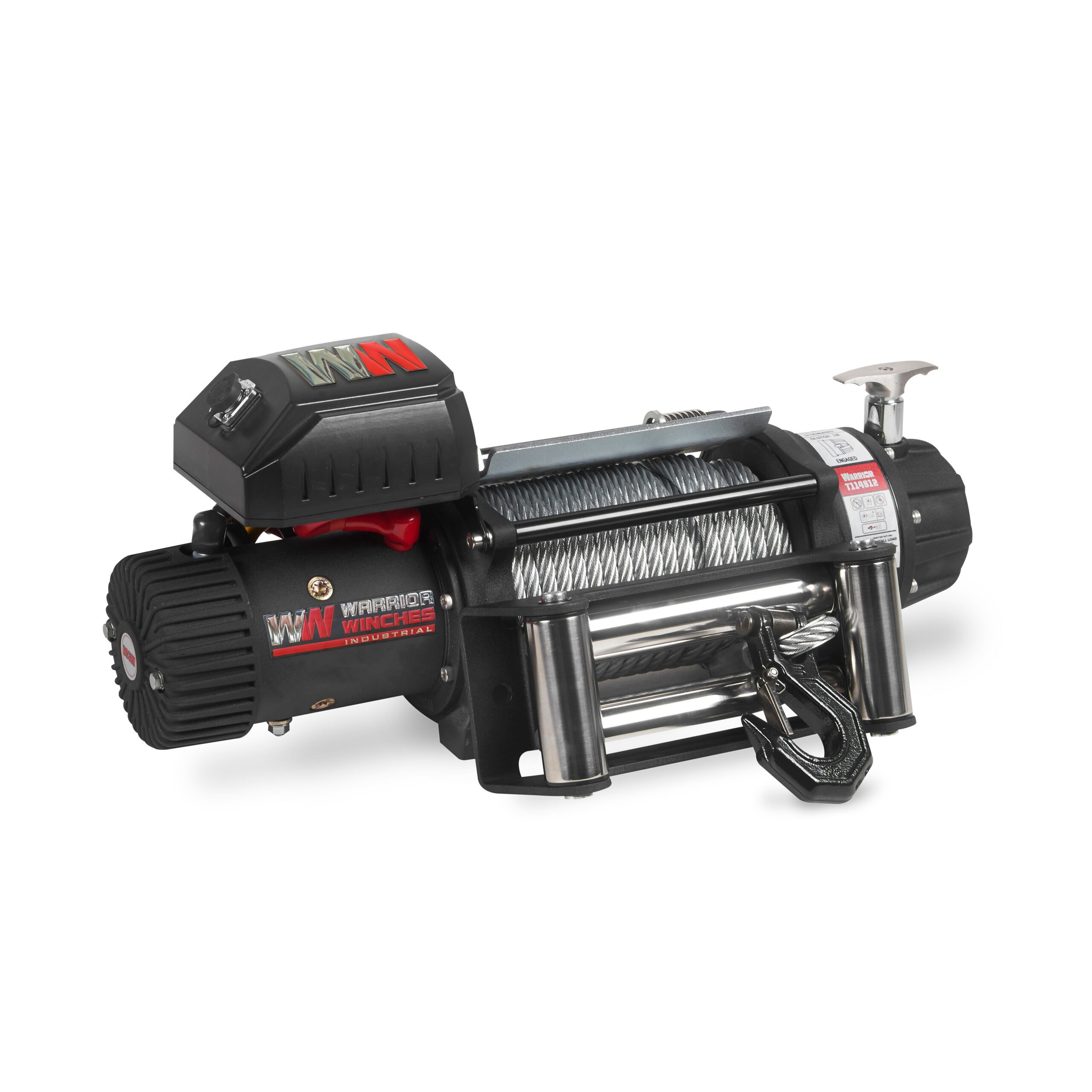 Vinsj Warrior Winches T1000 14500 Severe Duty - Stålwire 12V - 7
