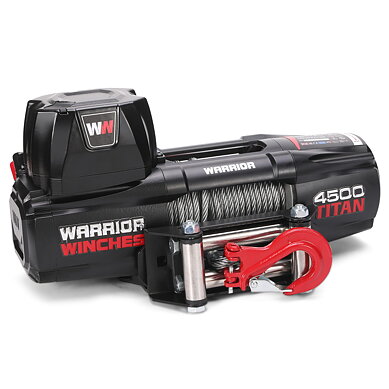 Warrior Winches Titan 4500 Winch - Steel Cable 24V